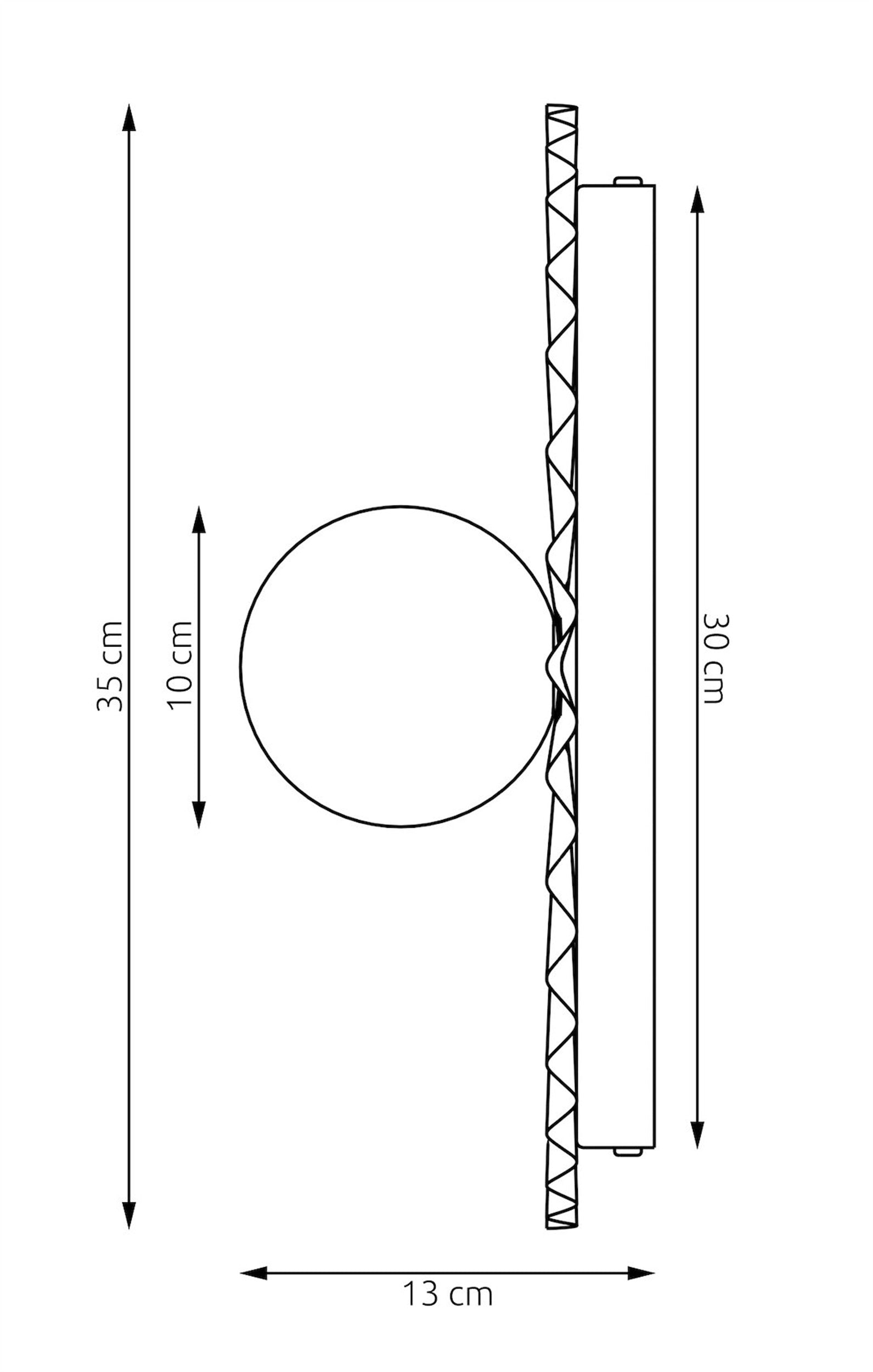 Kinkiet Umbra L 35 cm mokka