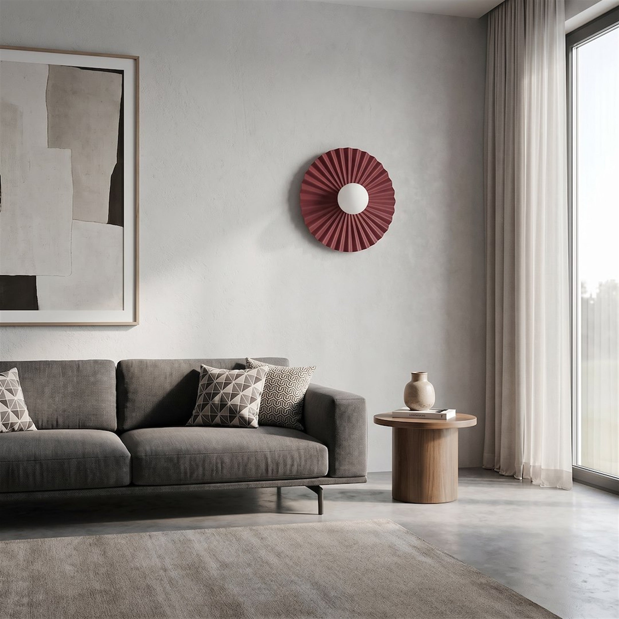 Kinkiet Umbra L 35 cm burgundowy