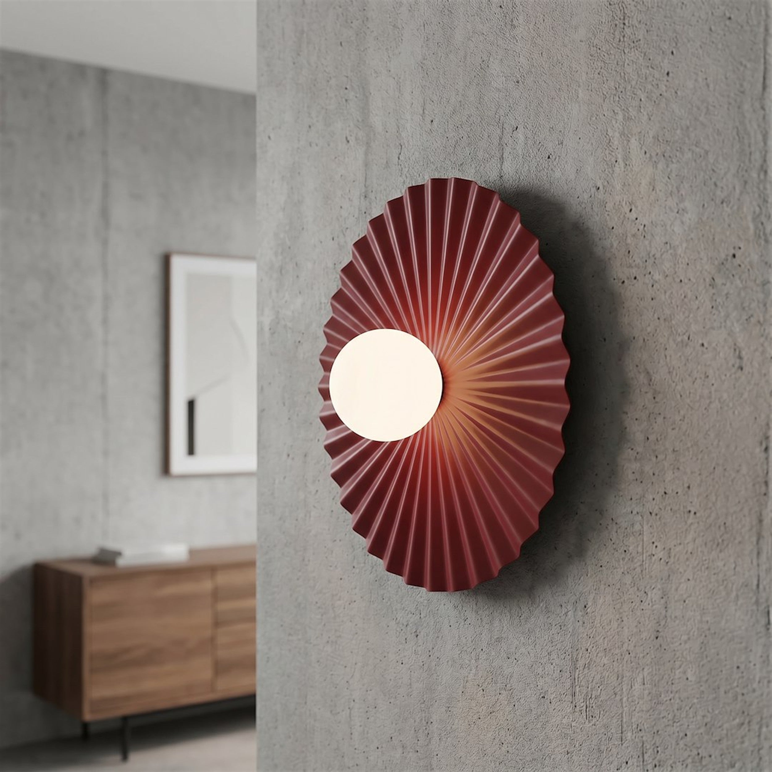 Kinkiet Umbra L 35 cm burgundowy
