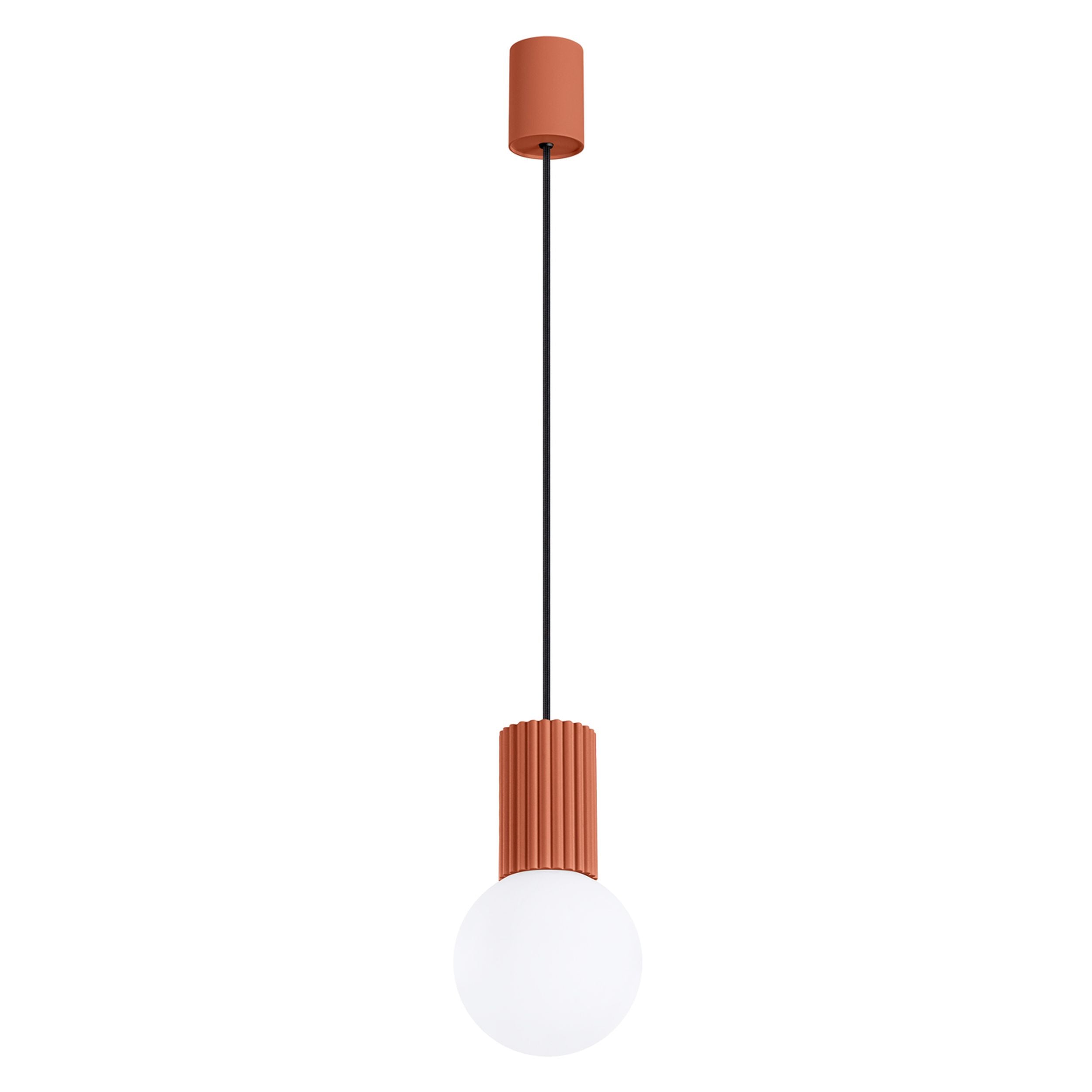 Lampa wisząca Halo 1 ochra czerwona