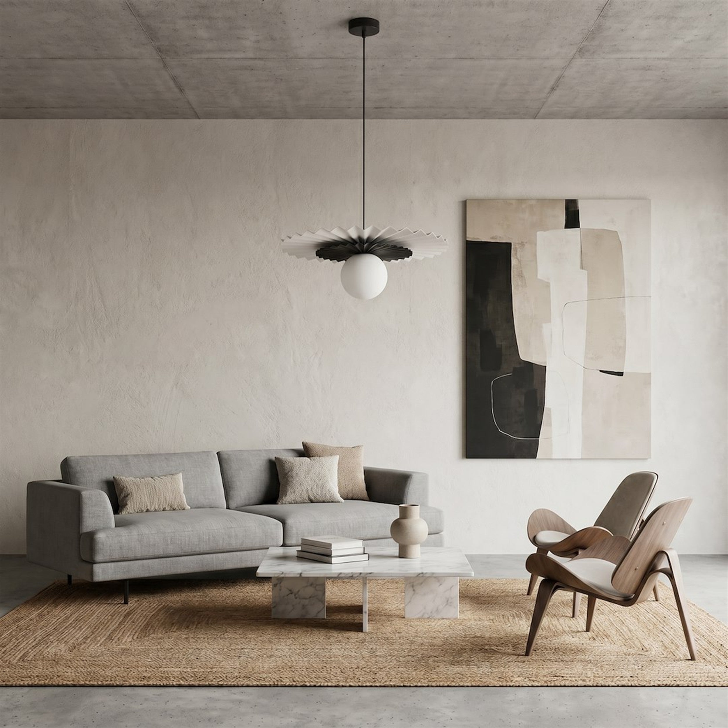 Lampa wisząca Umbra czerń/biel