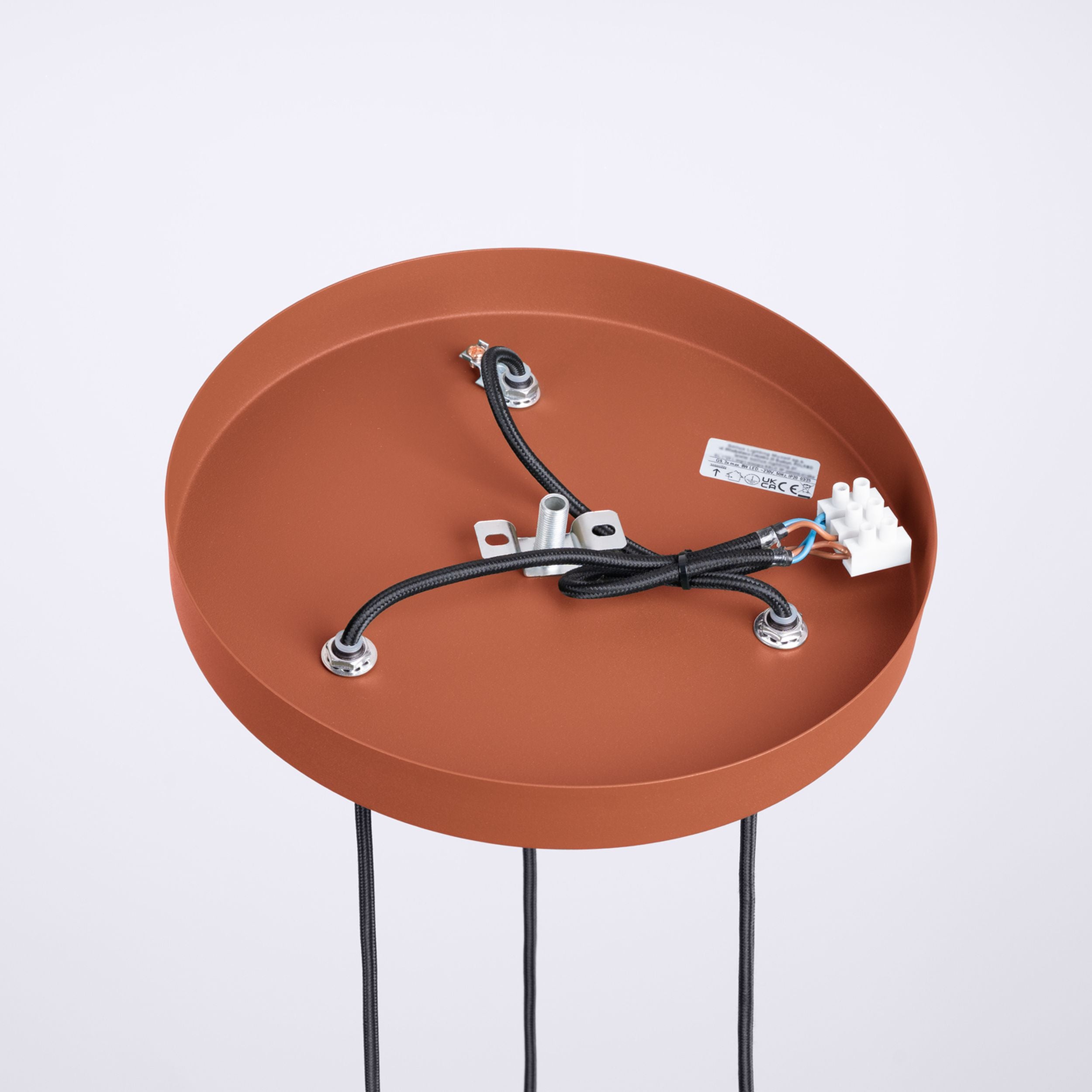 Lampa wisząca Halo 3P ochra czerwona