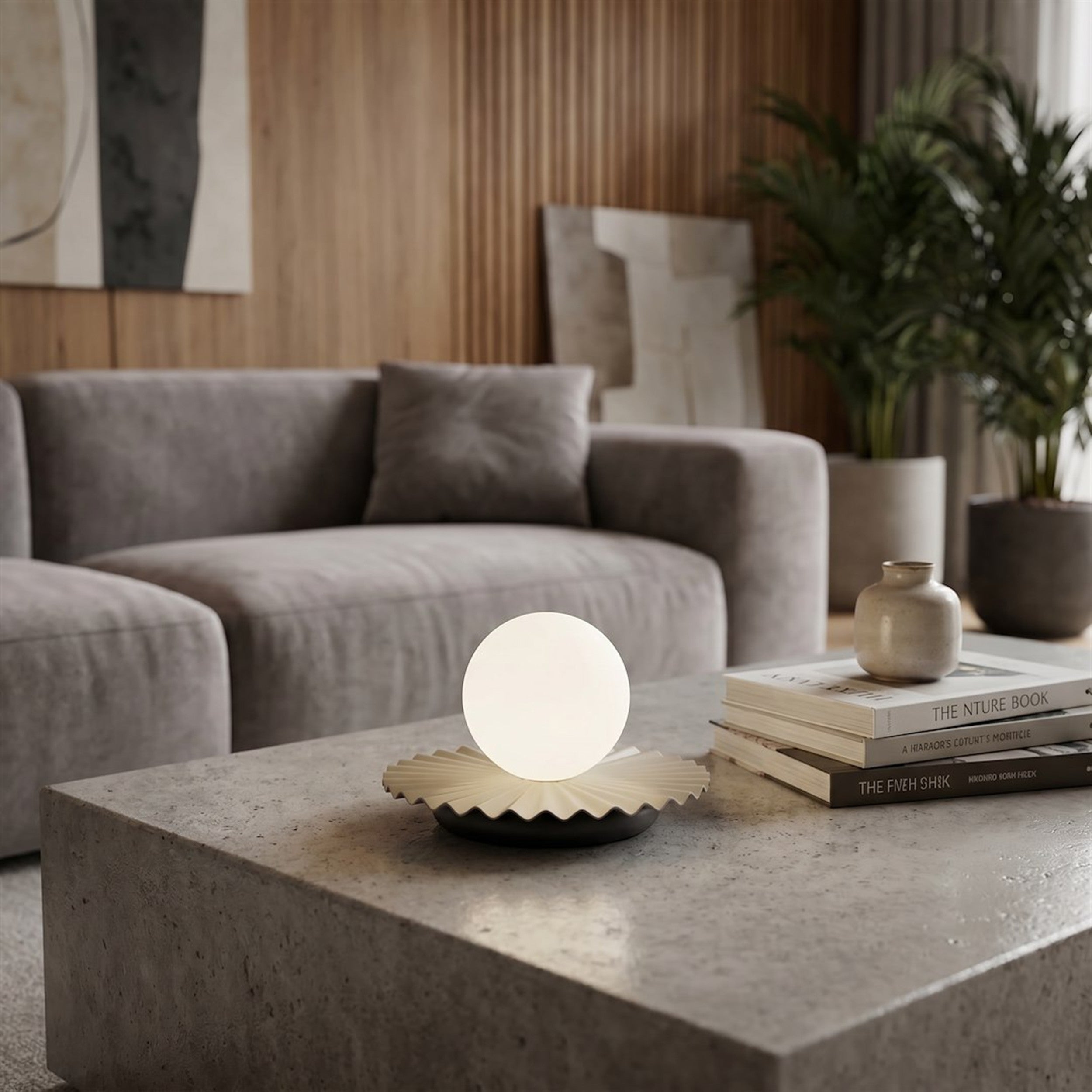 Lampa stołowa Umbra czerń/mokka