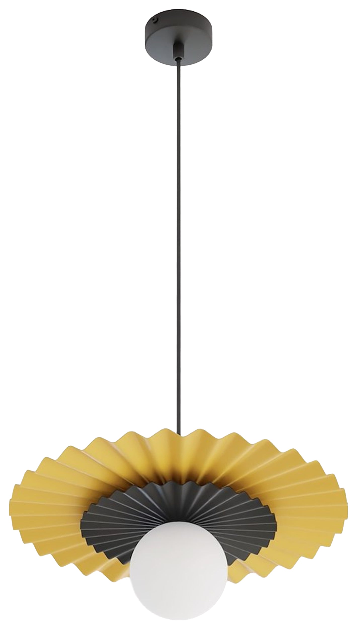 Lampa wisząca Umbra czerń/pomarańcz