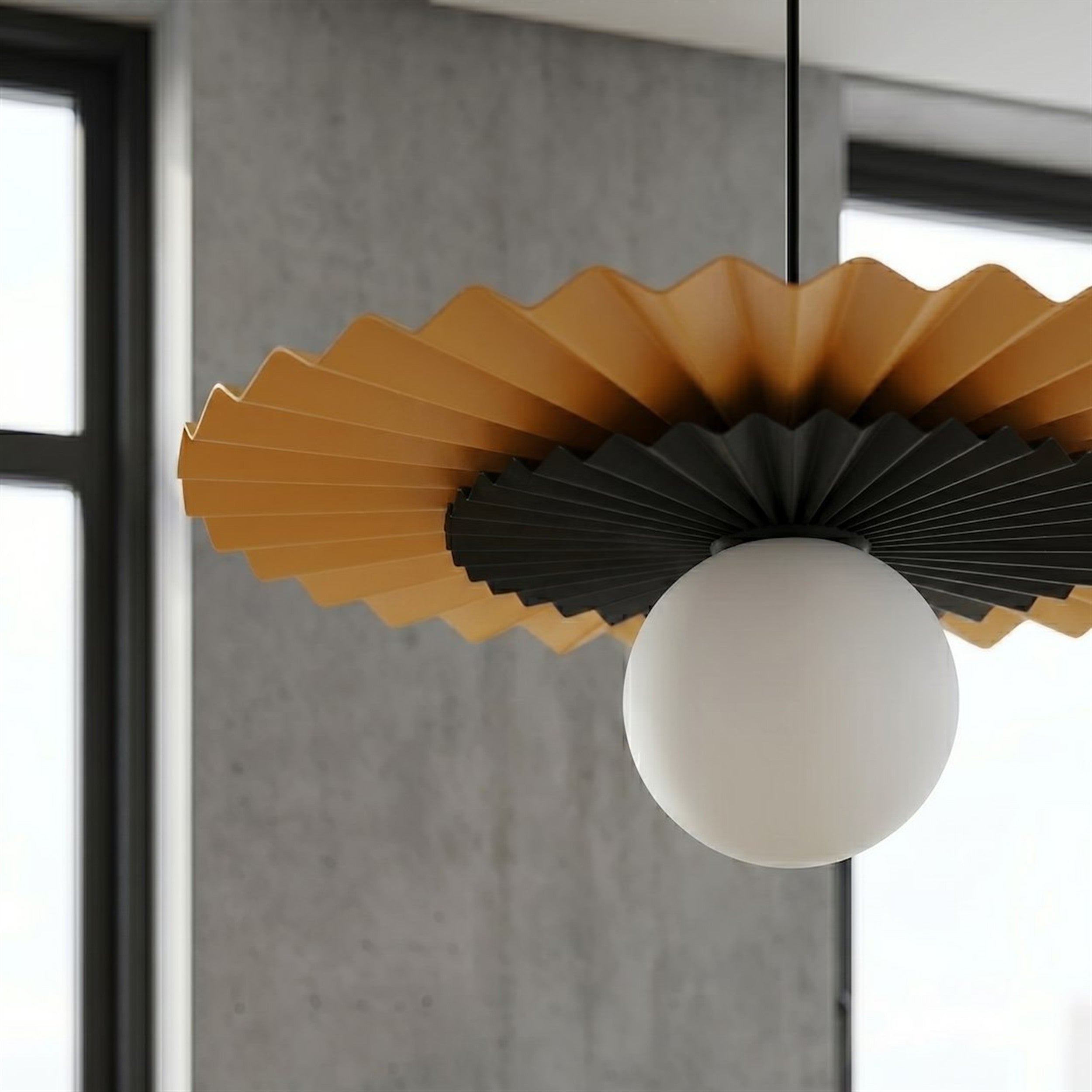 Lampa wisząca Umbra czerń/pomarańcz