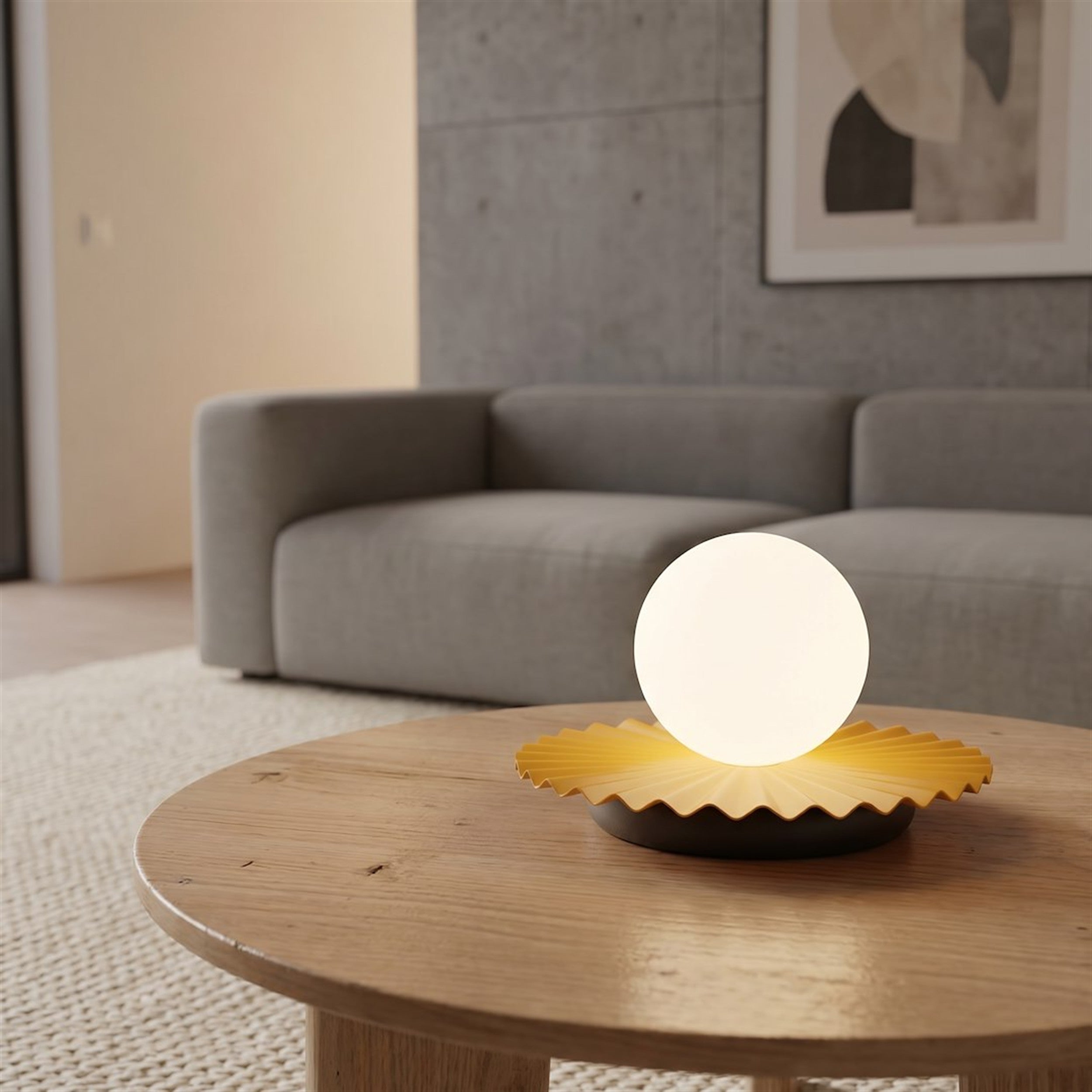 Lampa stołowa Umbra czerń/pomarańcz