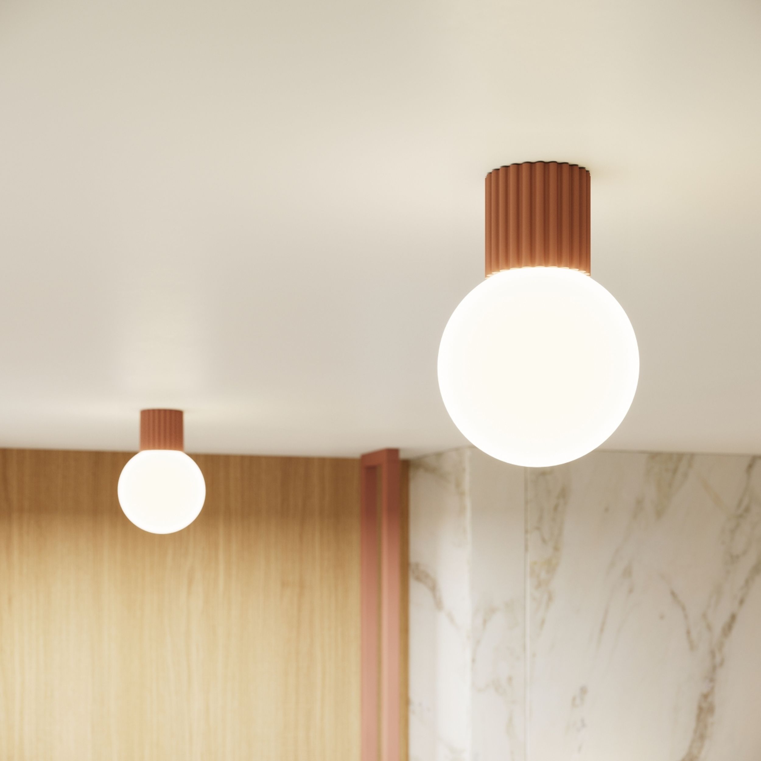 Spot Halo mocca IP44