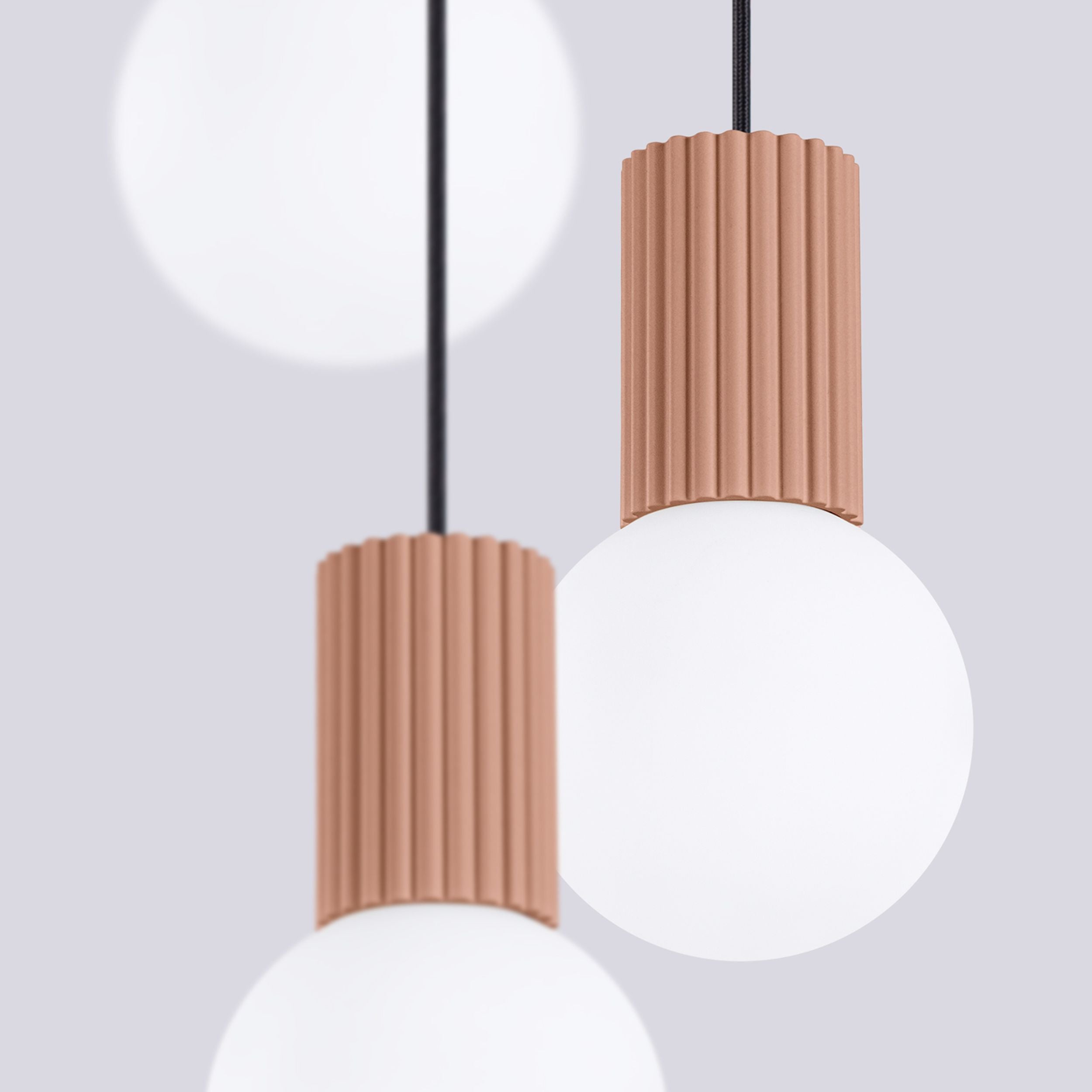Lampa wisząca Halo 3P mocca