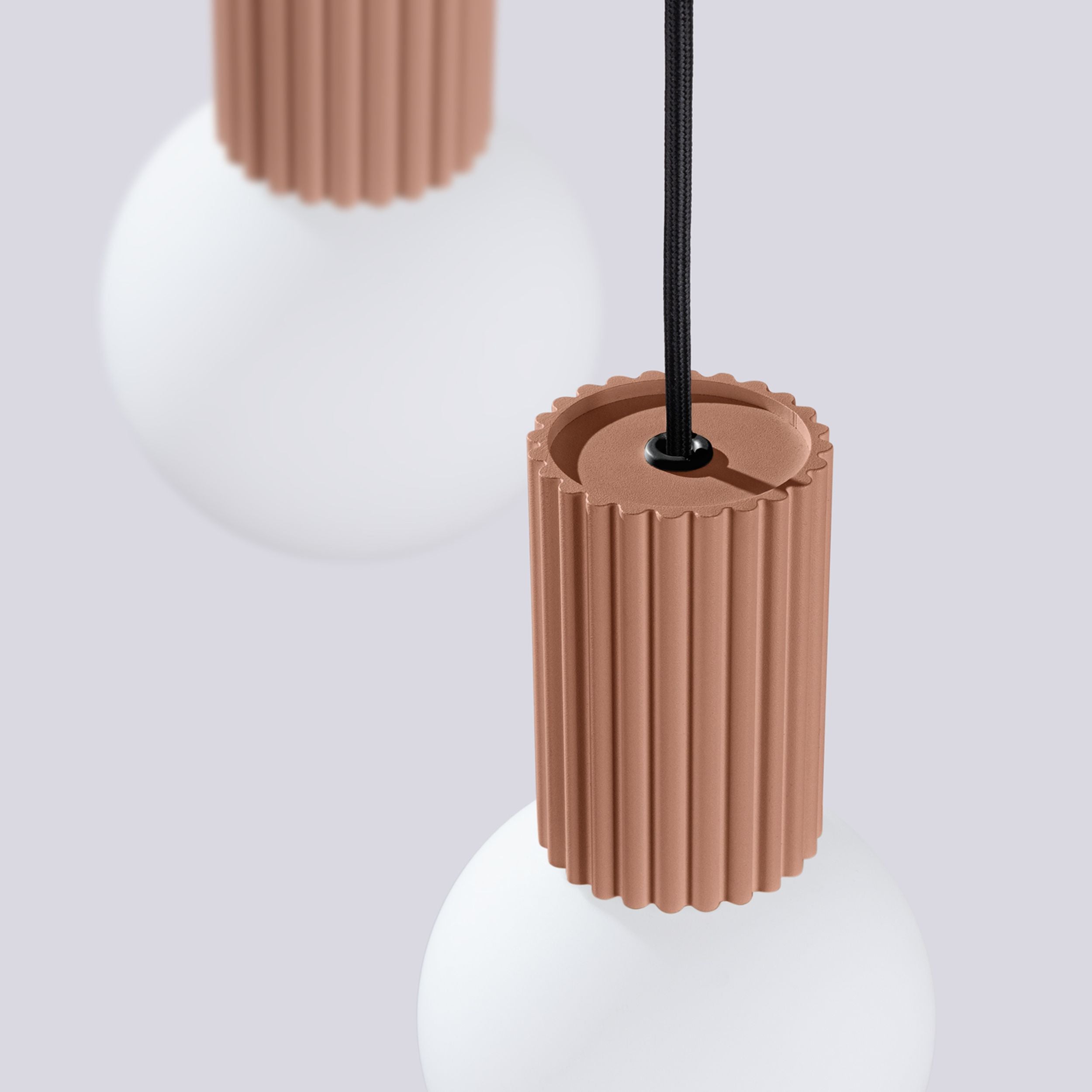 Lampa wisząca Halo 3P mocca