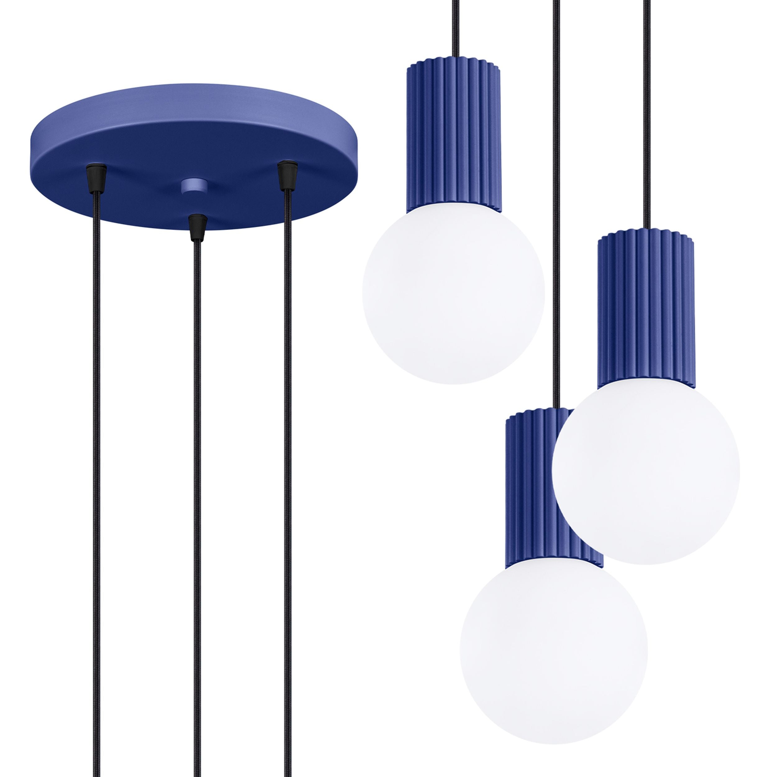 Lampa wisząca Halo 3P ultramaryna
