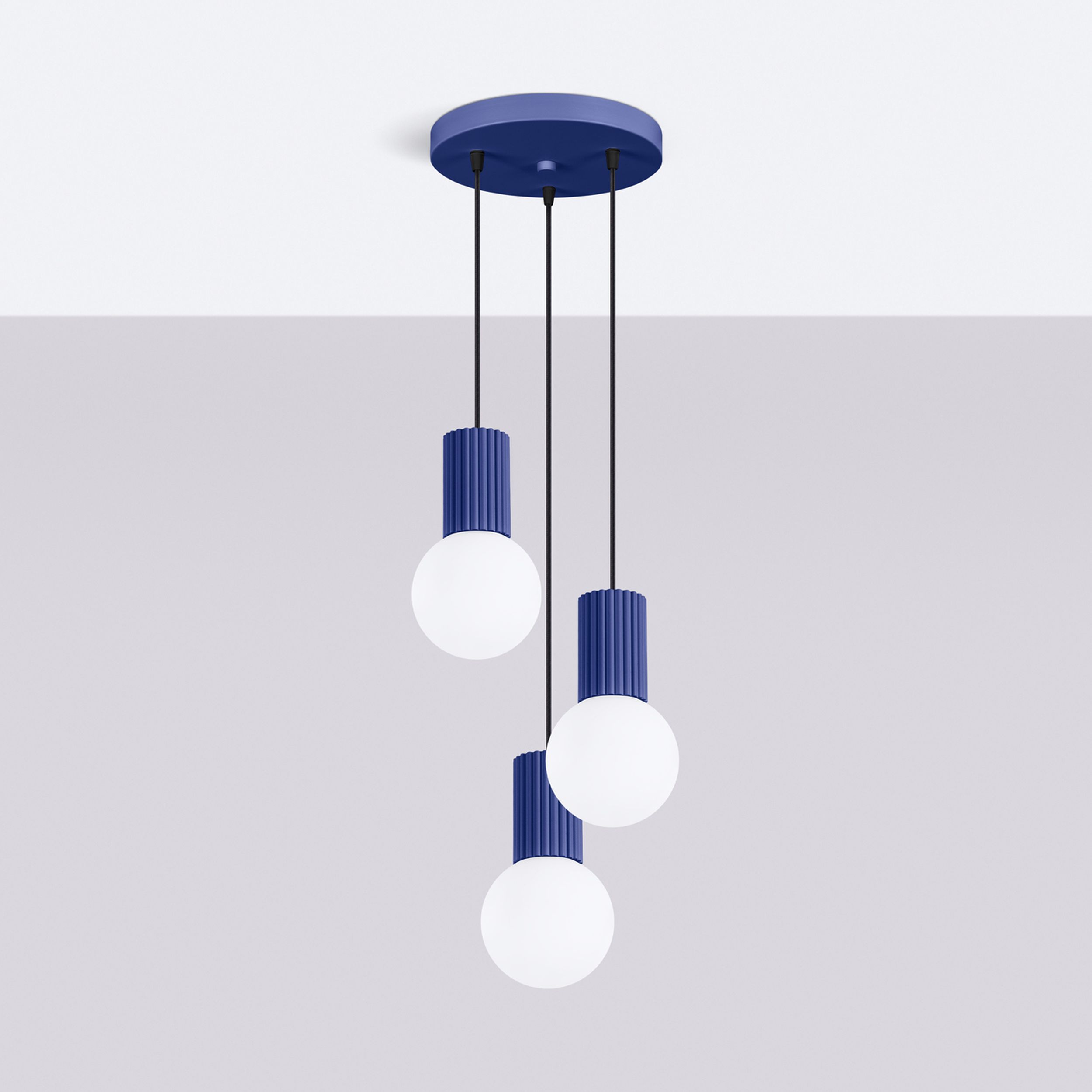 Lampa wisząca Halo 3P ultramaryna