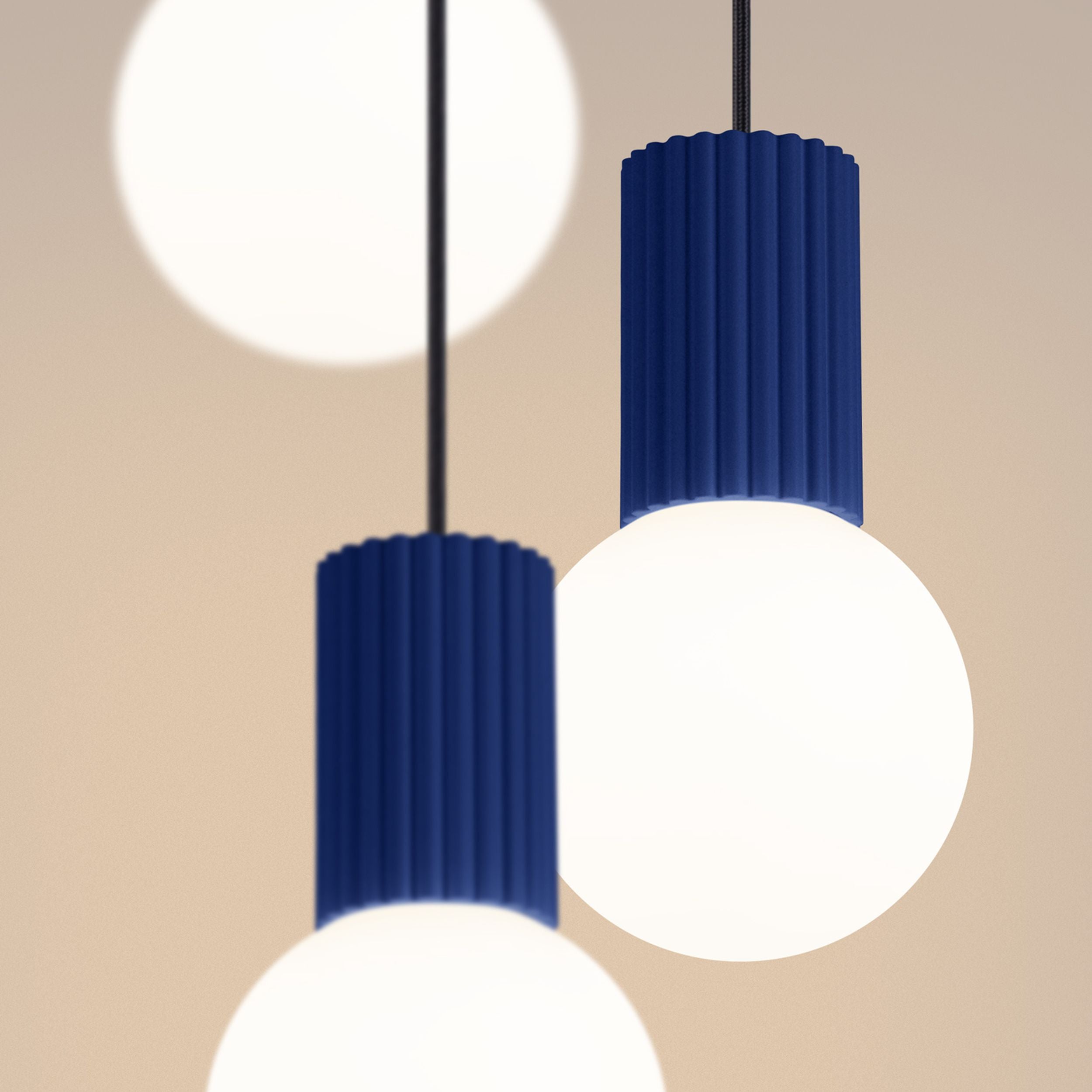 Lampa wisząca Halo 3P ultramaryna
