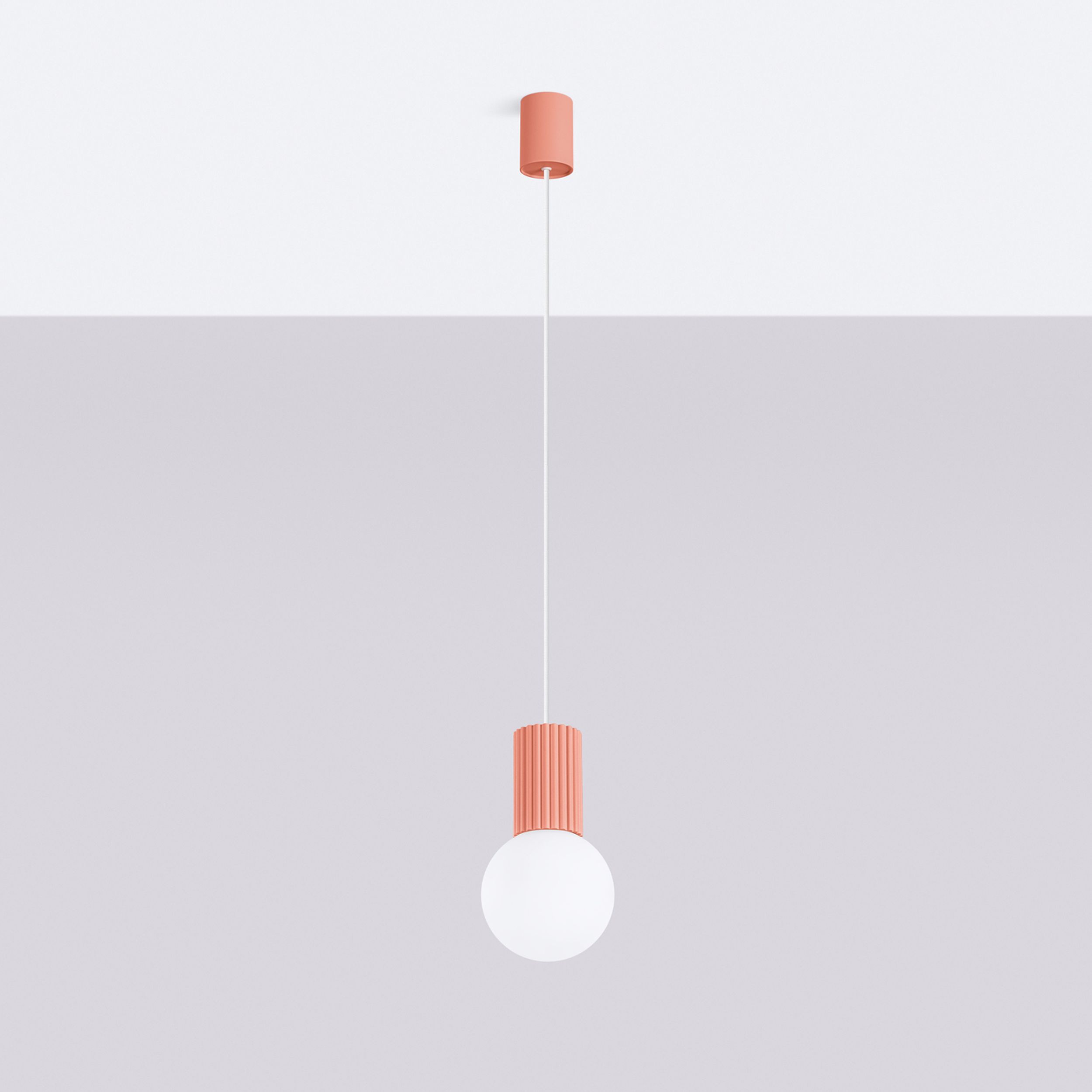 Lampa wisząca Halo 1 brzoskwiniowa