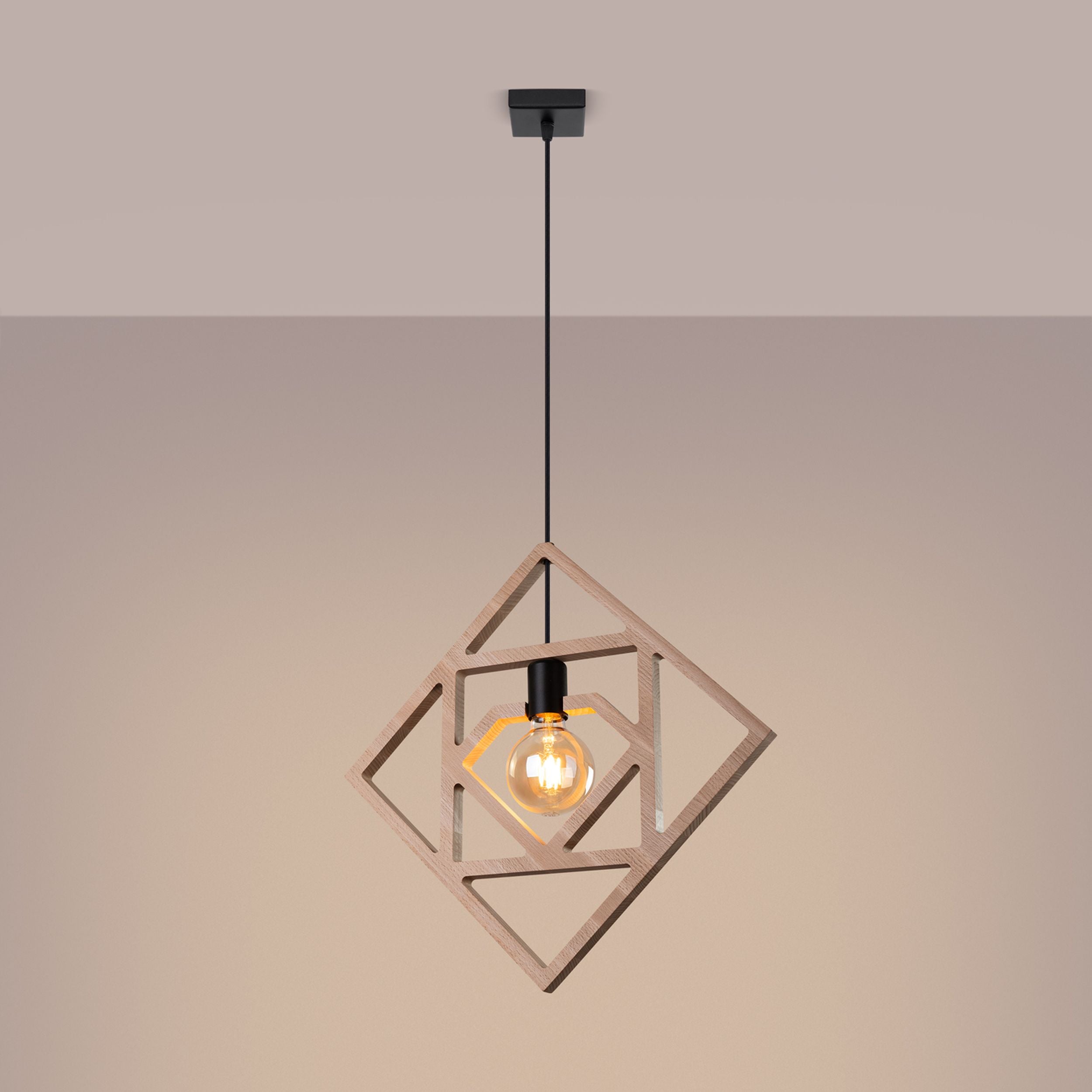 Lampa wisząca Caro drewno bukowe