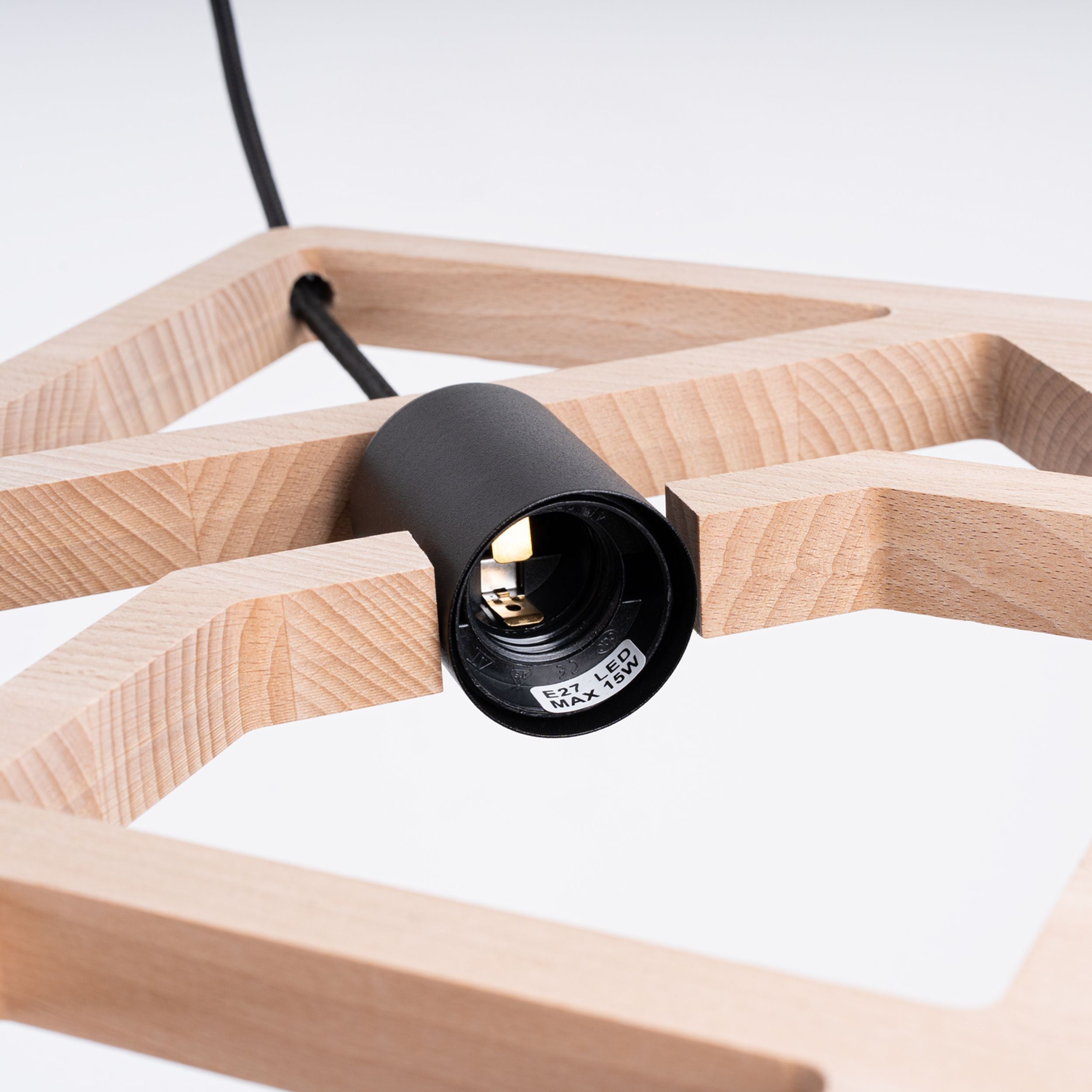 Lampa wisząca Caro drewno bukowe