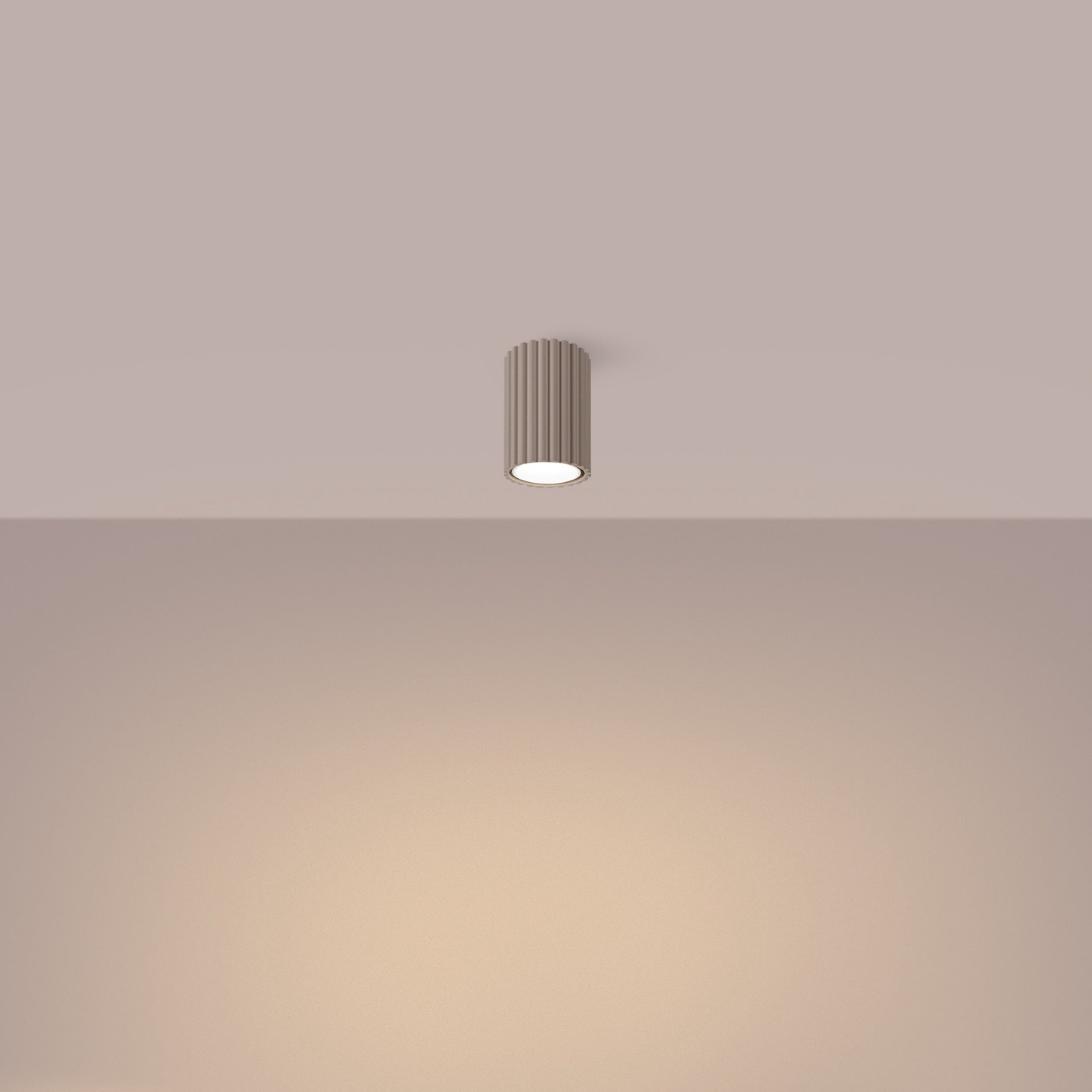 Spot tuba Karbon 10 cm taupe