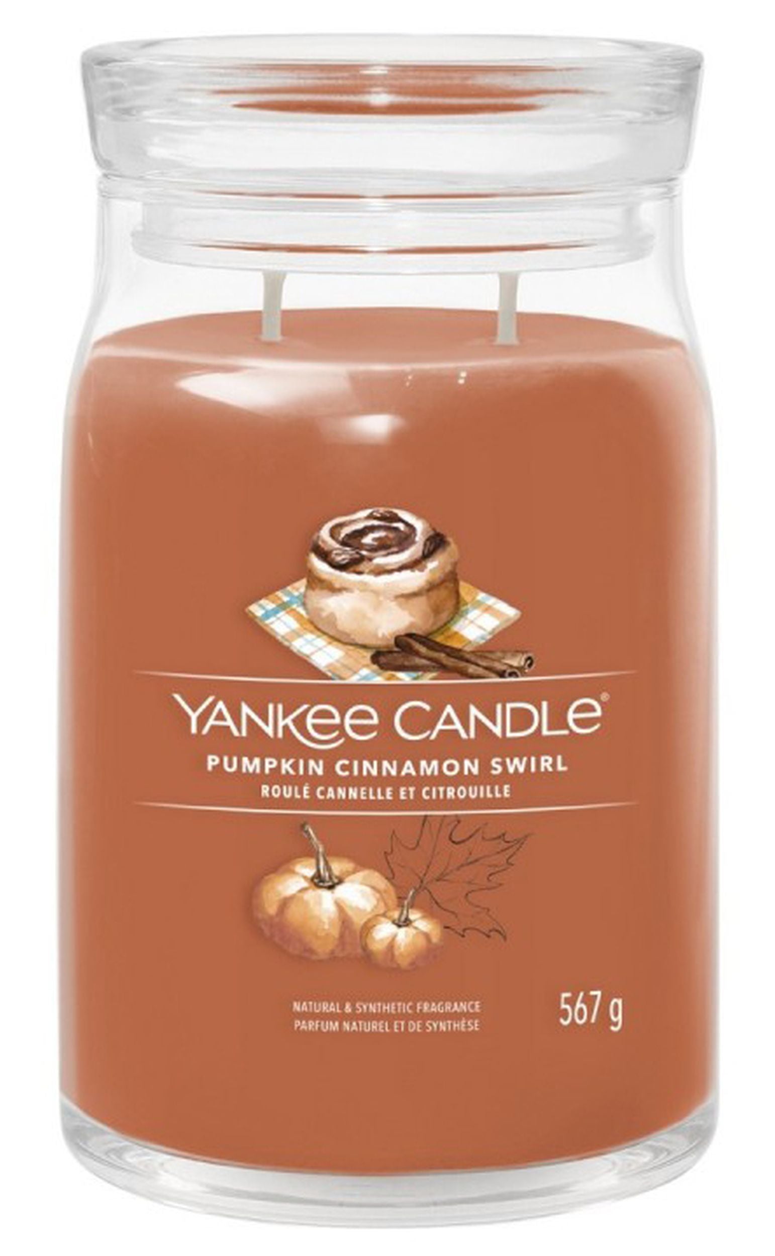 Świeca zapachowa Yankee Candle Pumpkin Cinnamon Swirl 567 g
