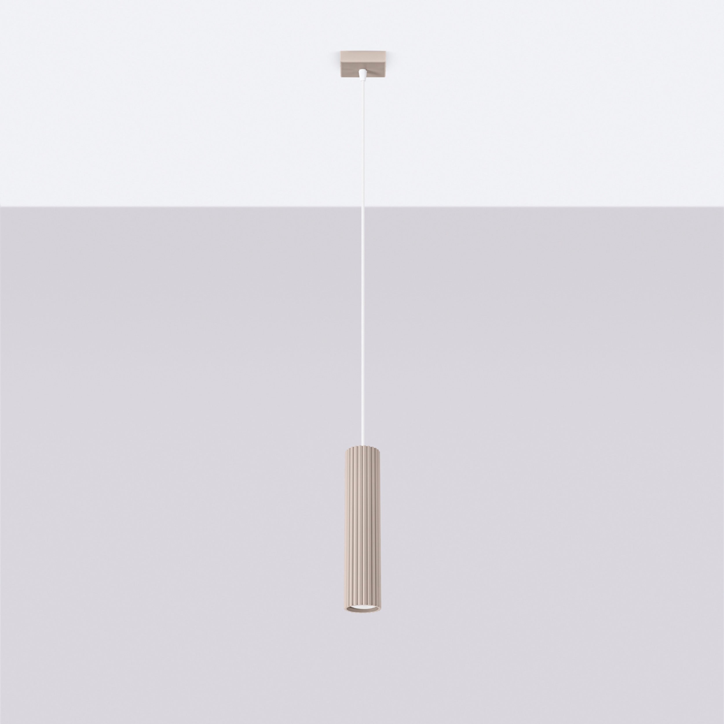 Lampa wisząca Karbon 1 taupe
