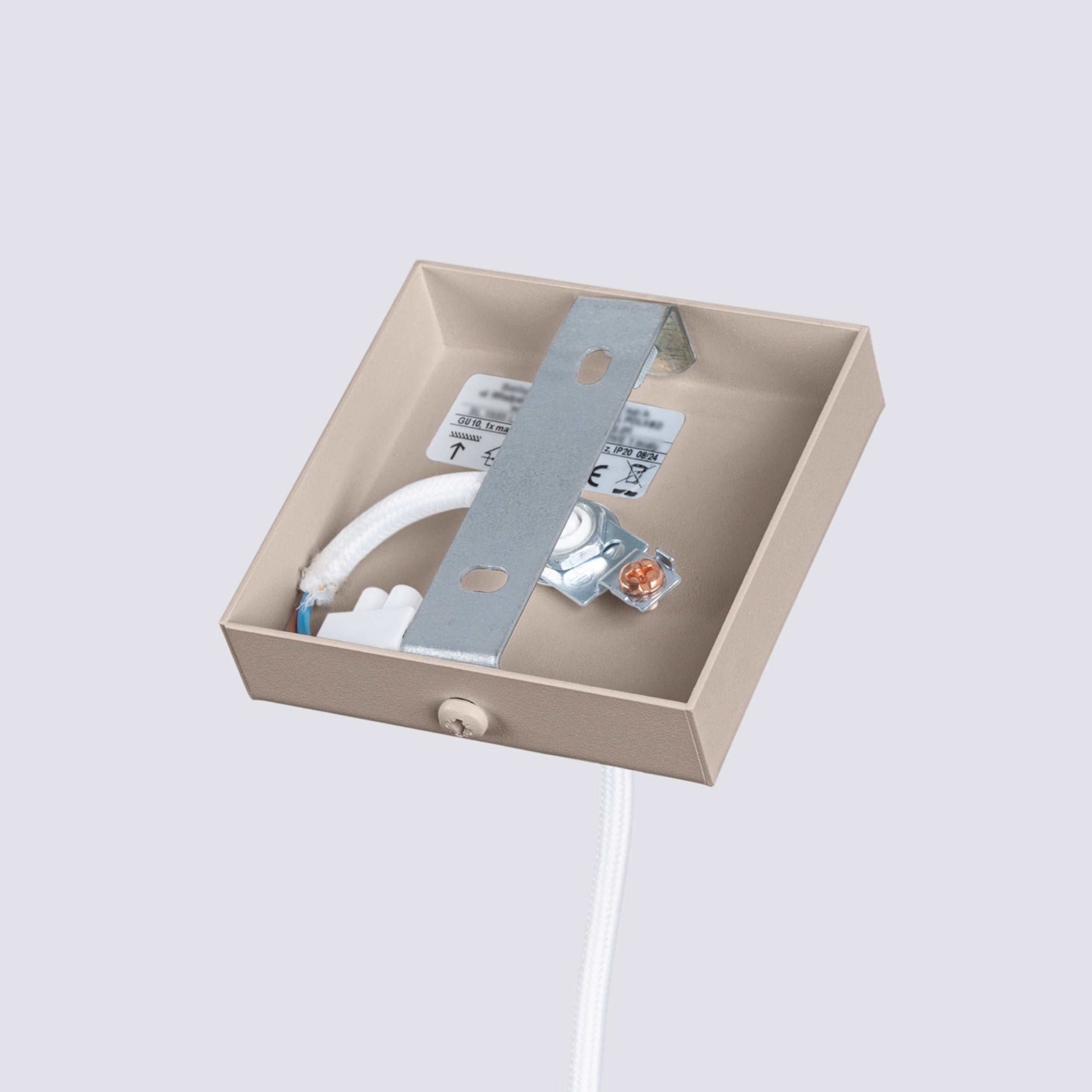 Lampa wisząca Karbon 1 taupe