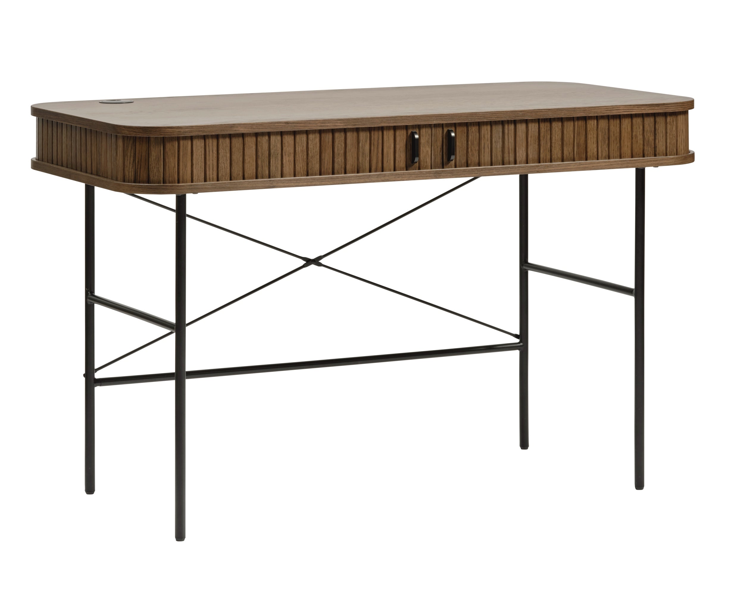 Biurko Gativel 120x60 cm lamele dąb palony