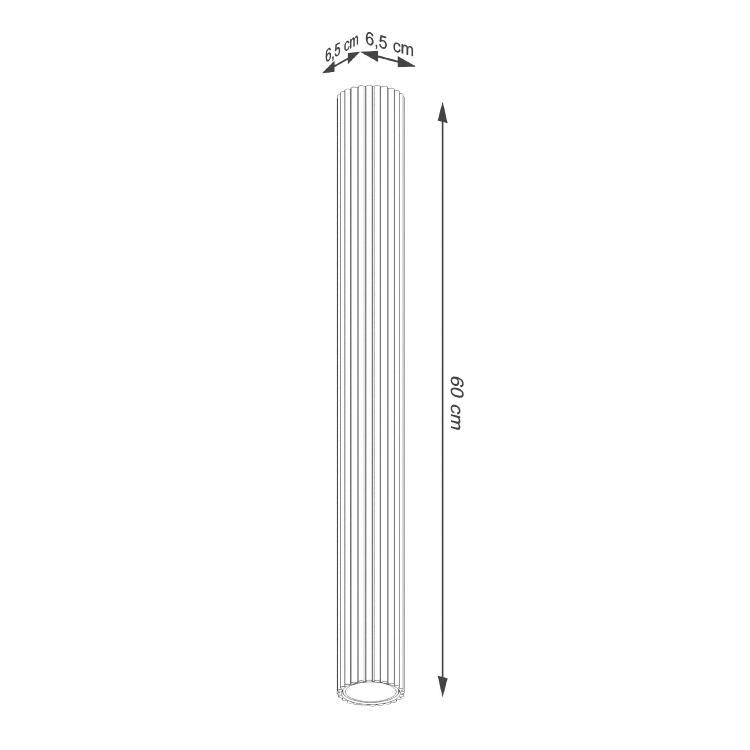 Spot tuba Karbon 60 cm taupe