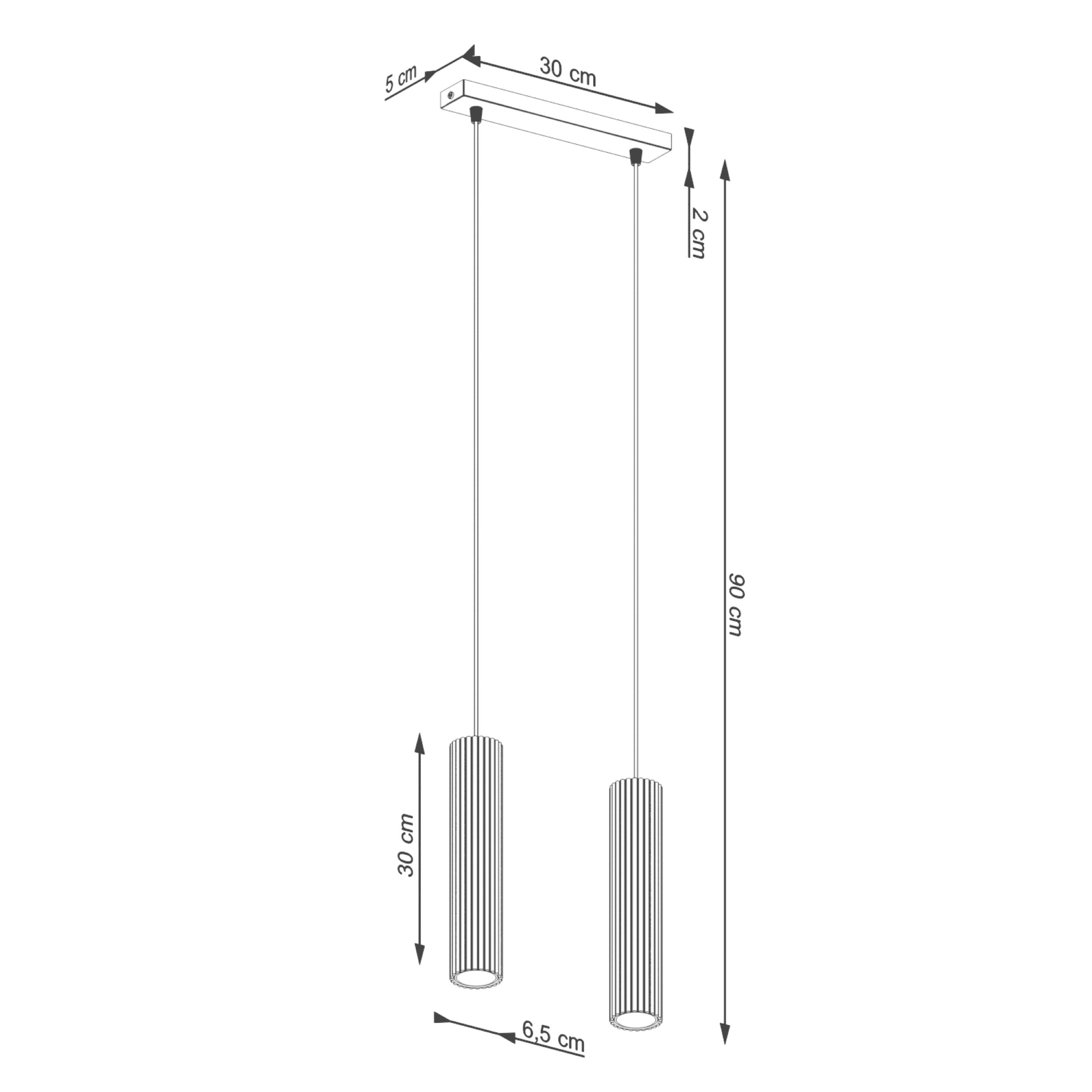 Lampa wisząca Karbon 2 taupe