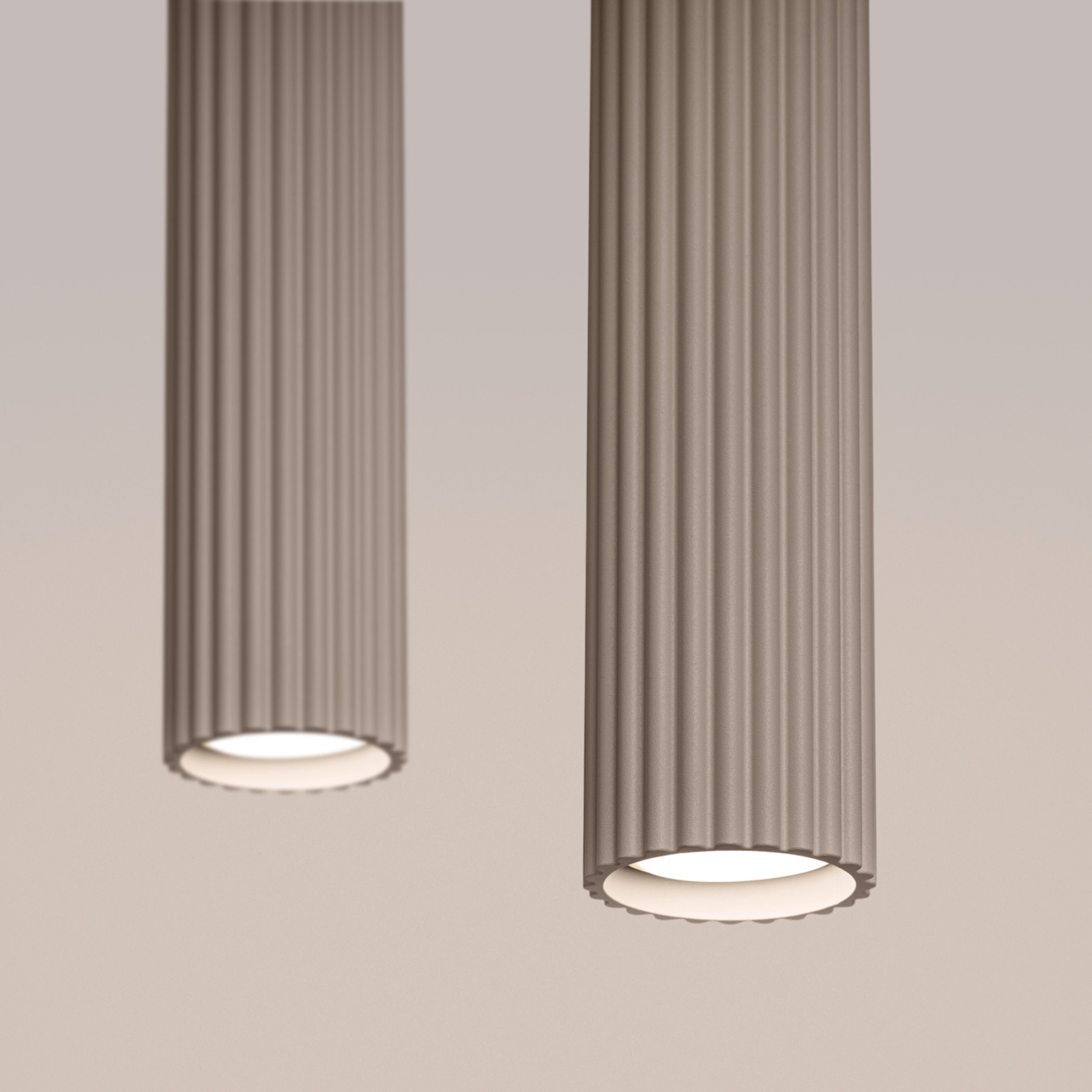 Lampa wisząca Karbon 2 taupe