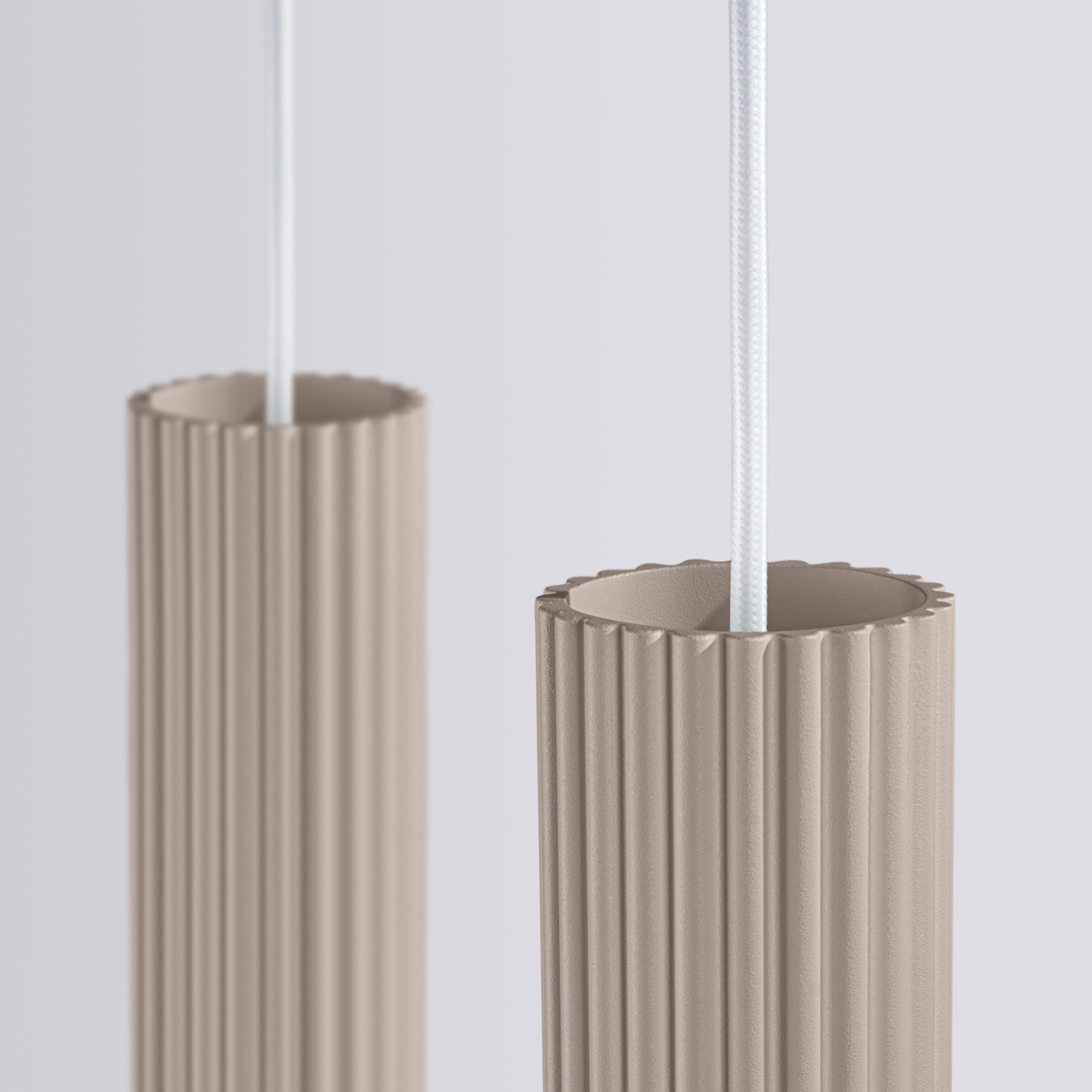 Lampa wisząca Karbon 2 taupe