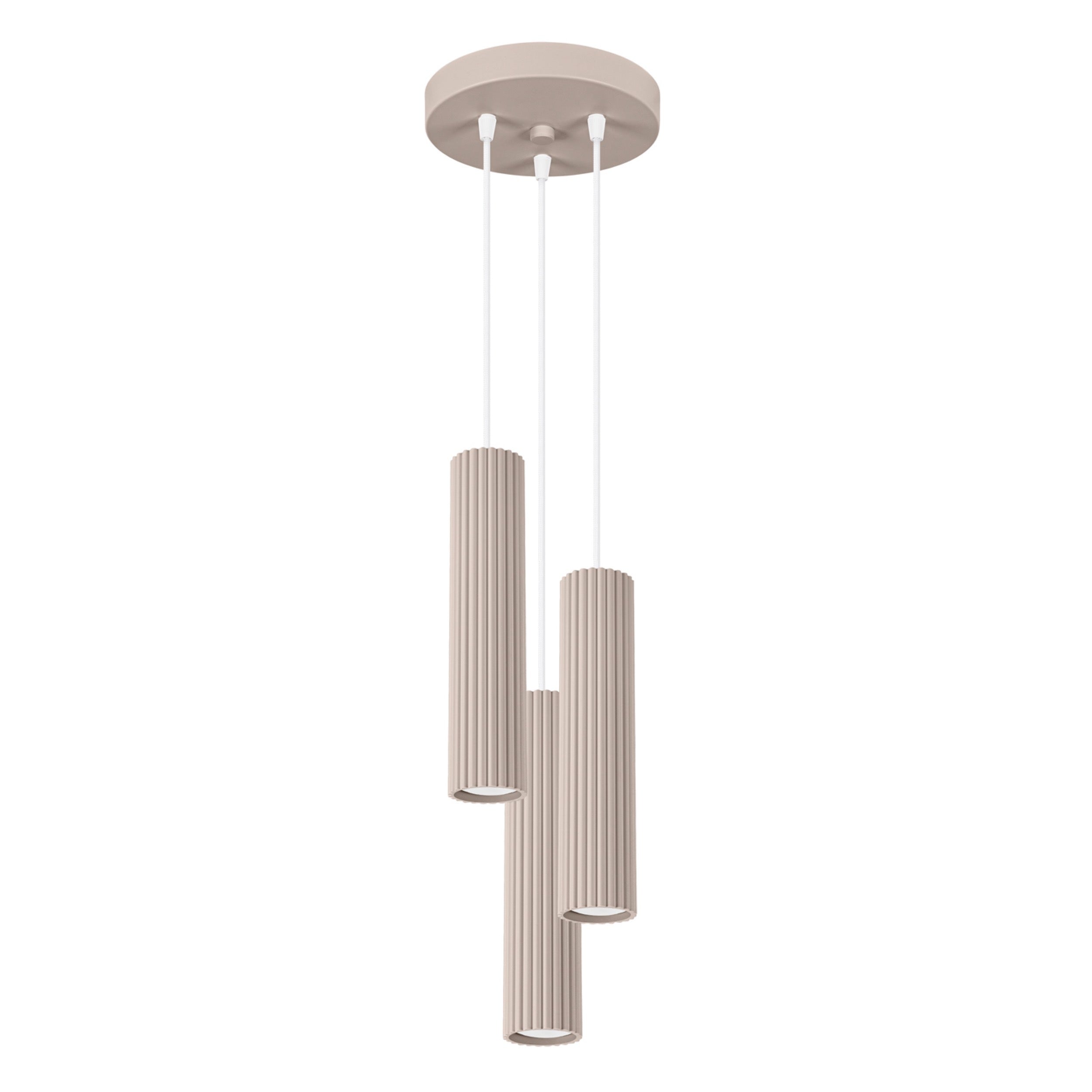 Lampa wisząca Karbon 3P taupe