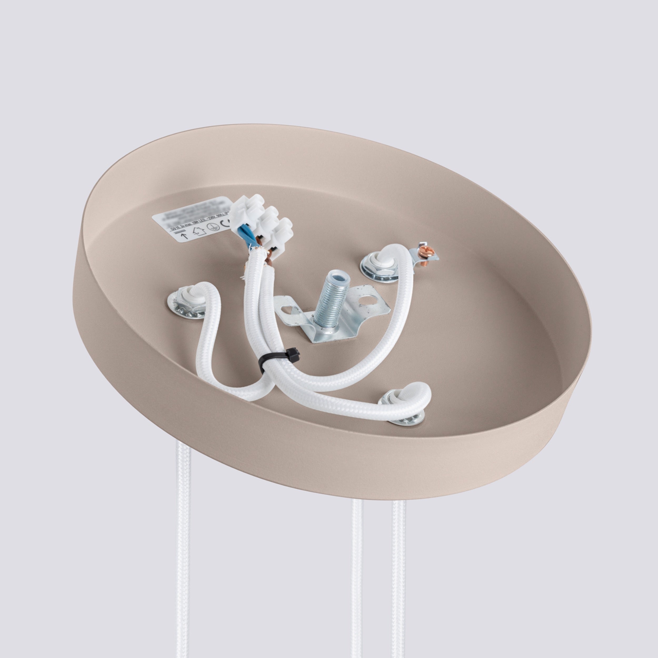 Lampa wisząca Karbon 3P taupe