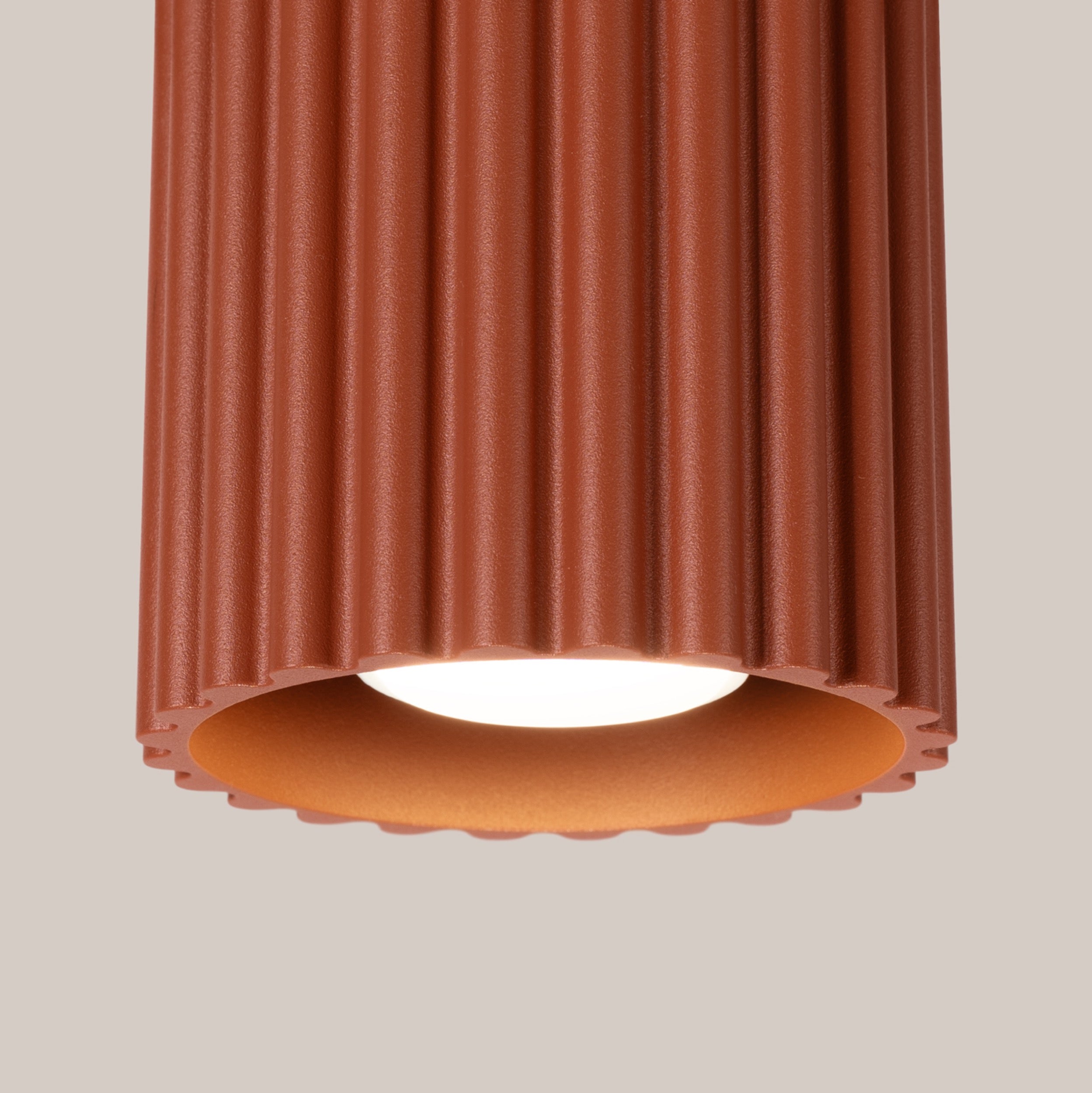 Spot tuba Aura 1 ochra czerwona GU10