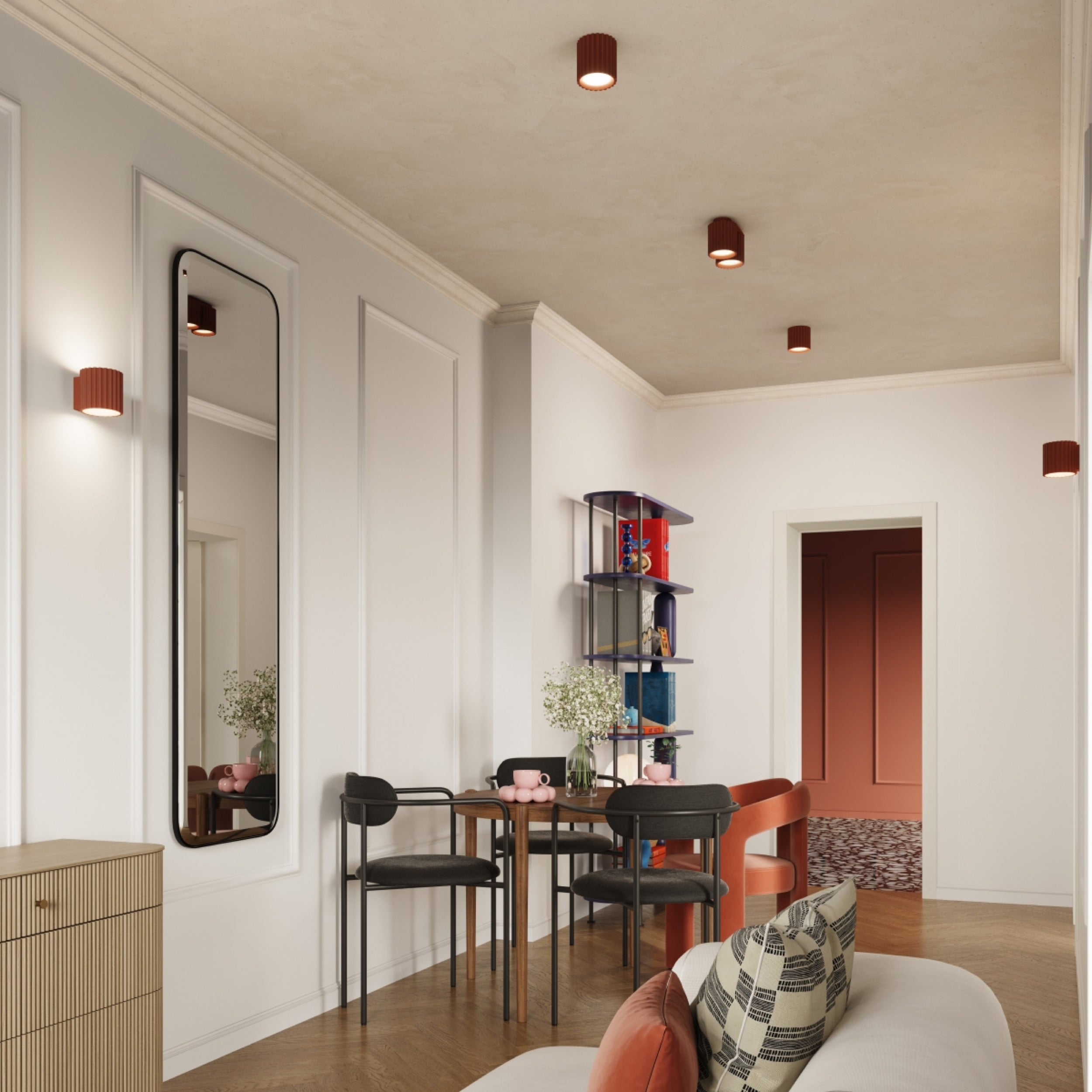 Spot Aura 2 ochra czerwona GU10
