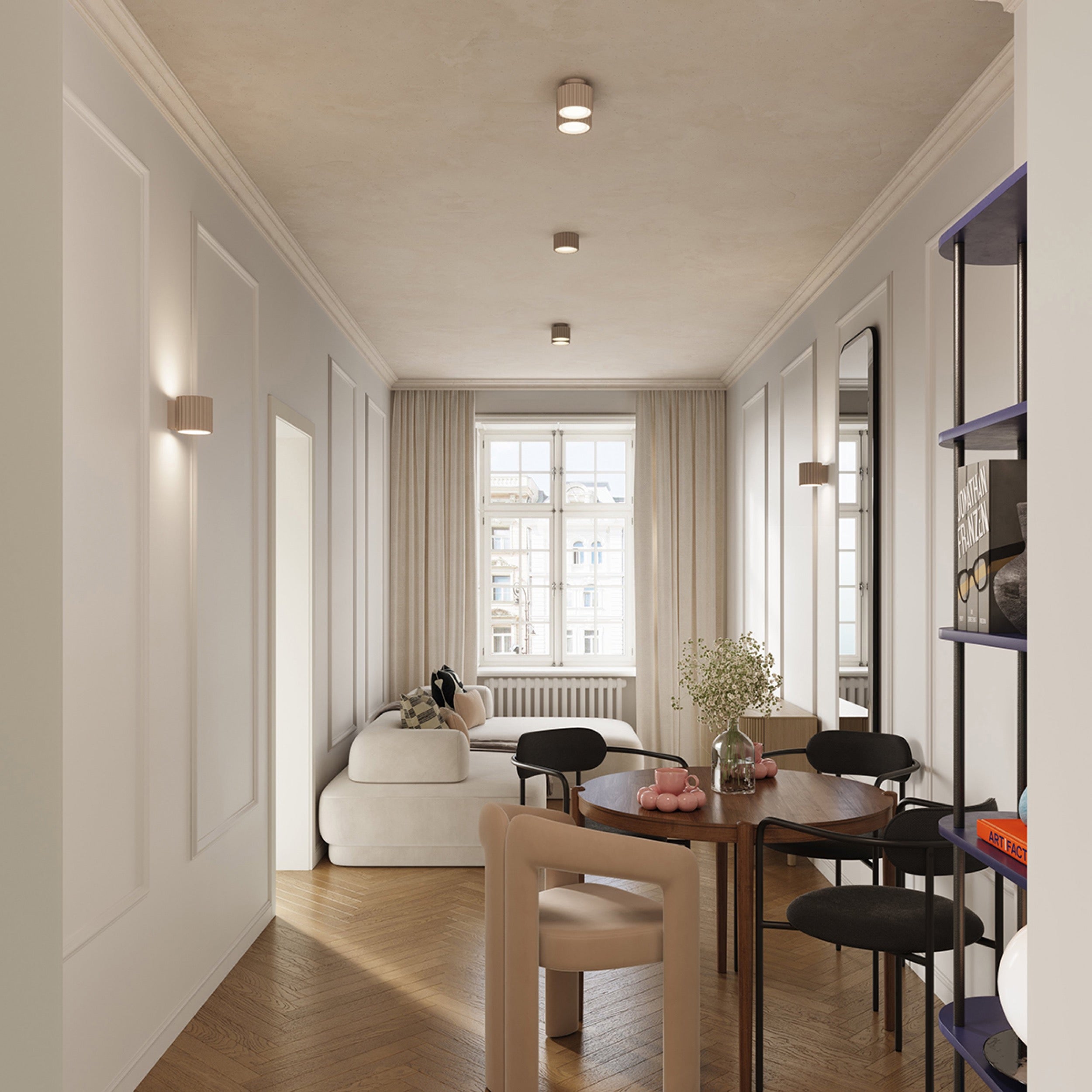 Spot tuba Aura 1 taupe Gx53