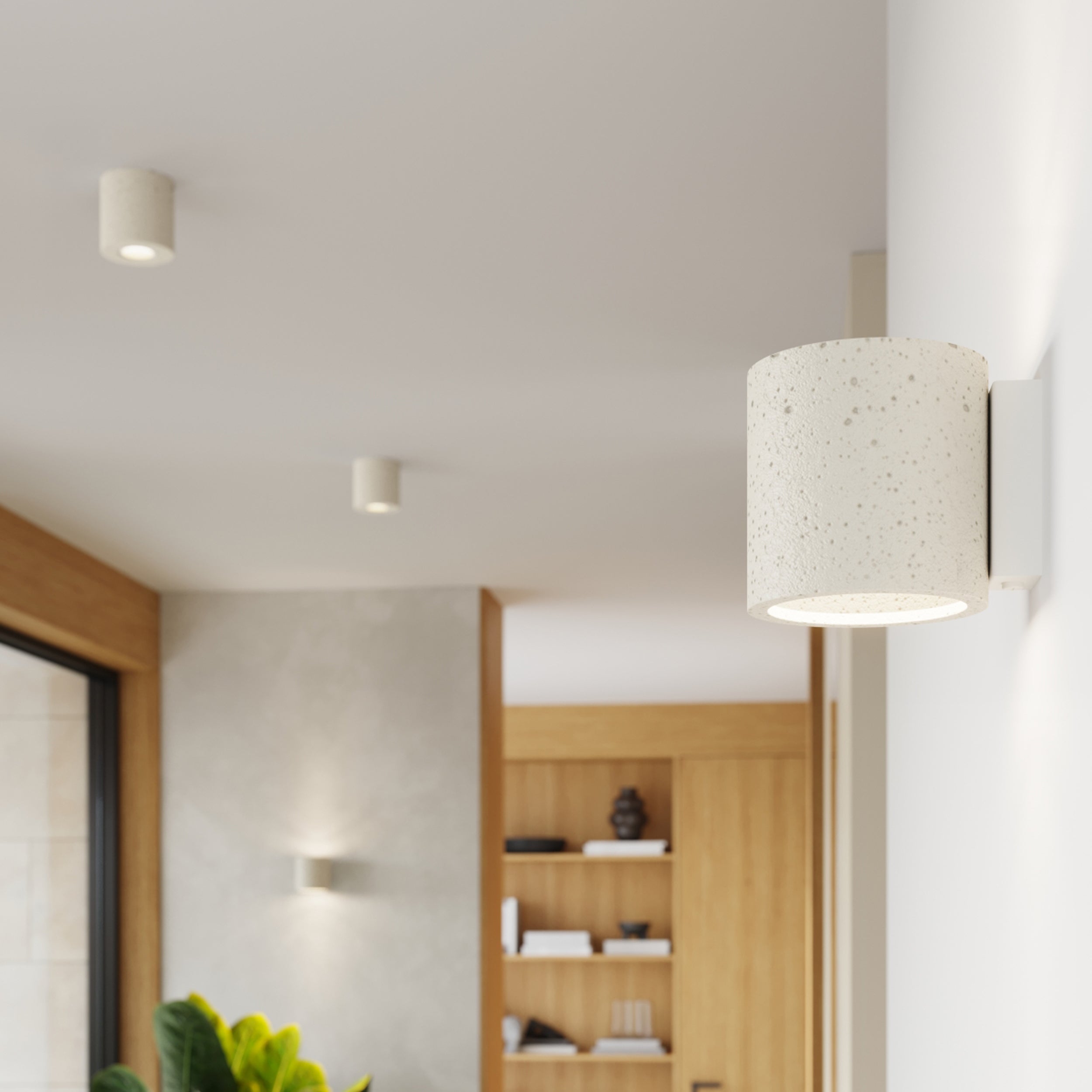 Kinkiet Orbis beton beżowy