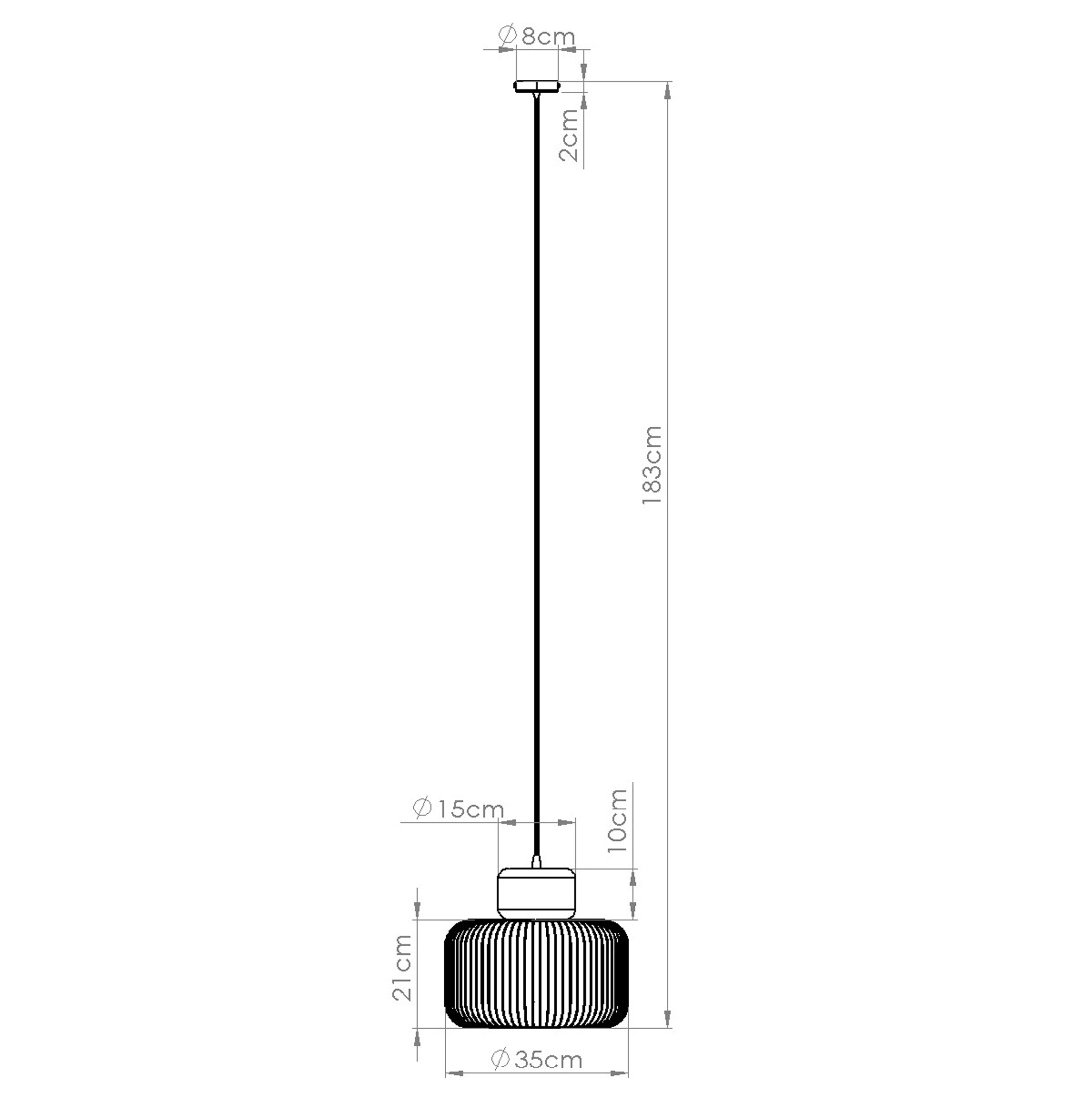 Lampa wisząca Gabbia 35 cm