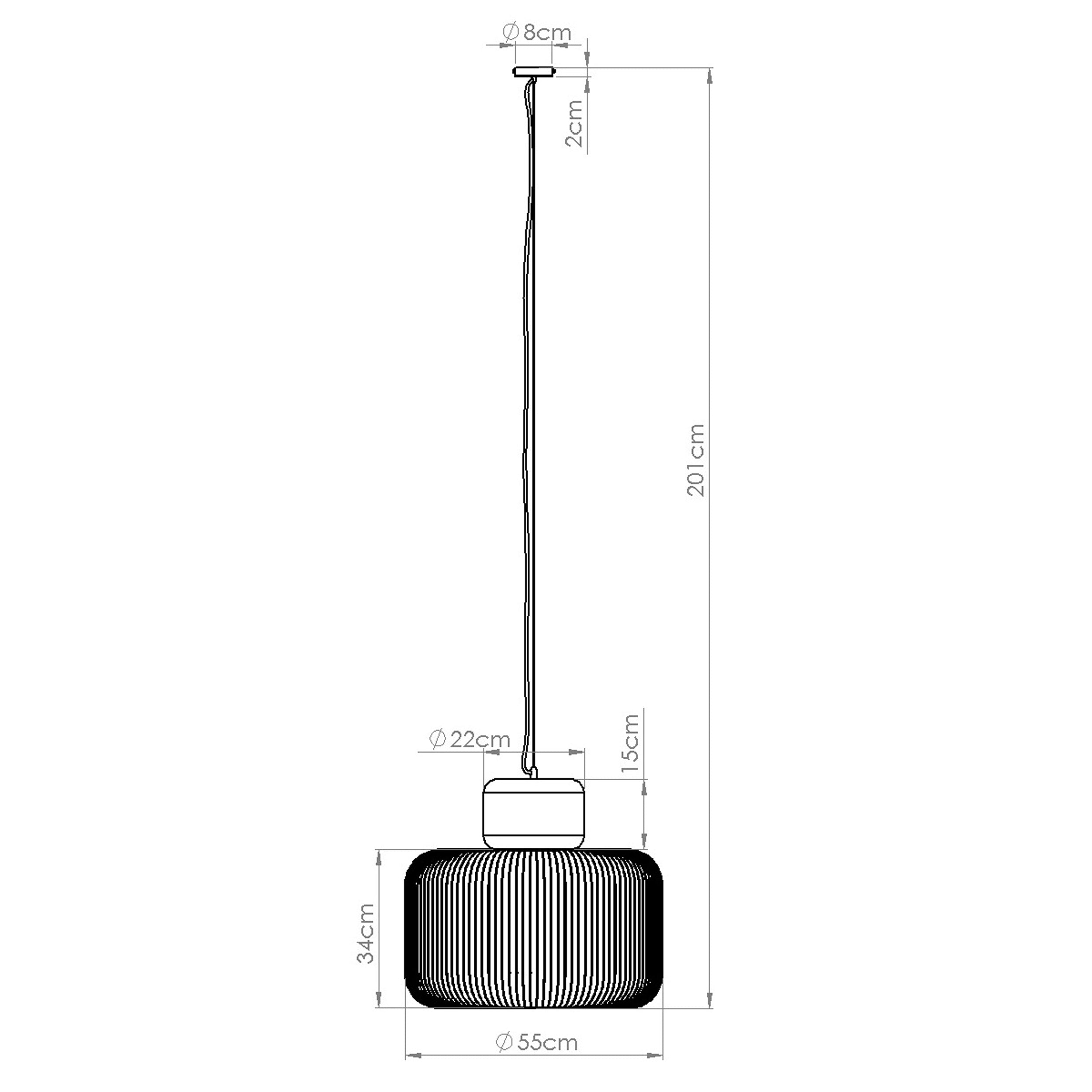 Lampa wisząca Gabbia 55 cm