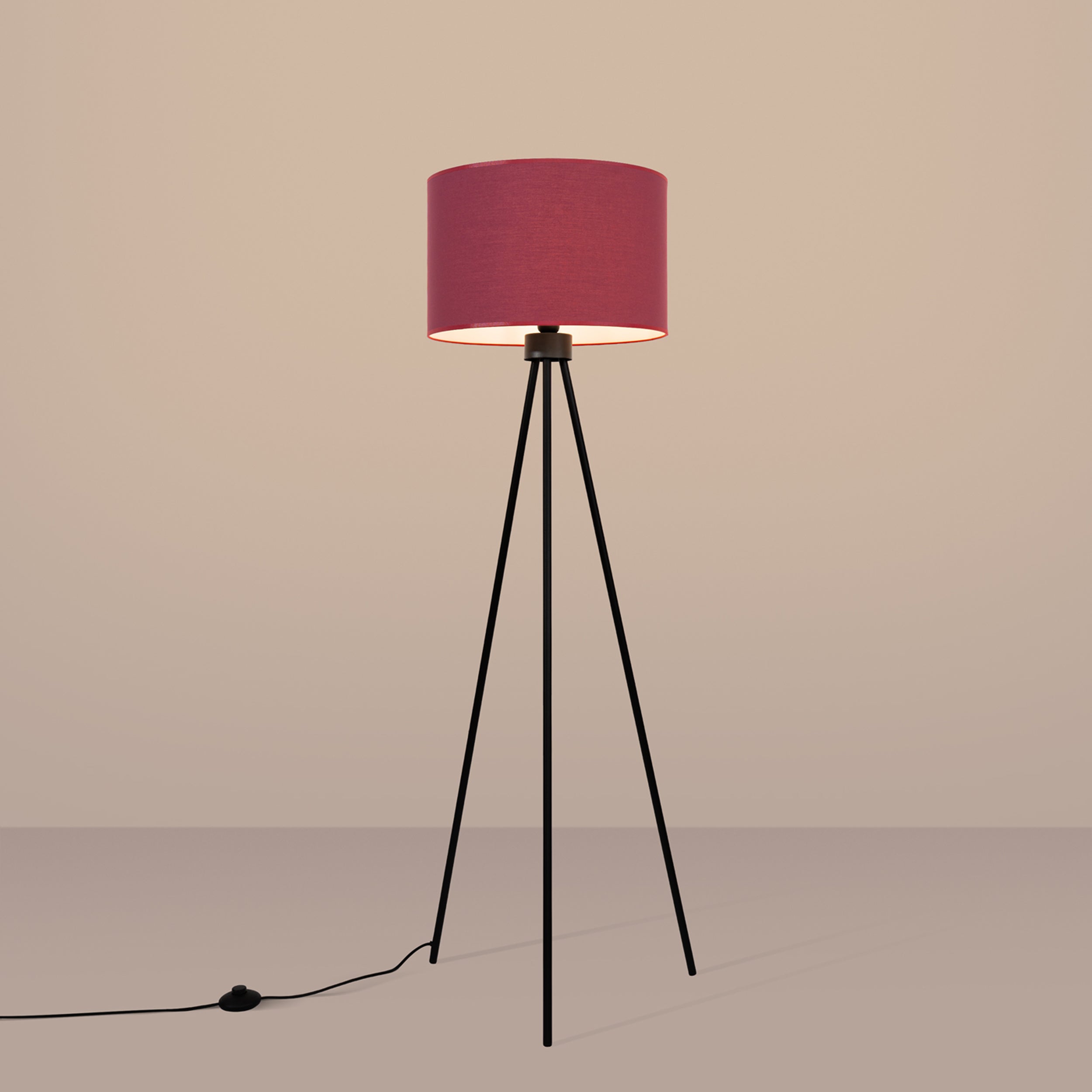 Lampa podłogowa Nevia burgund