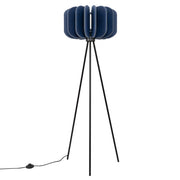 Lampa podłogowa z filcu Mula 45 cm granatowa