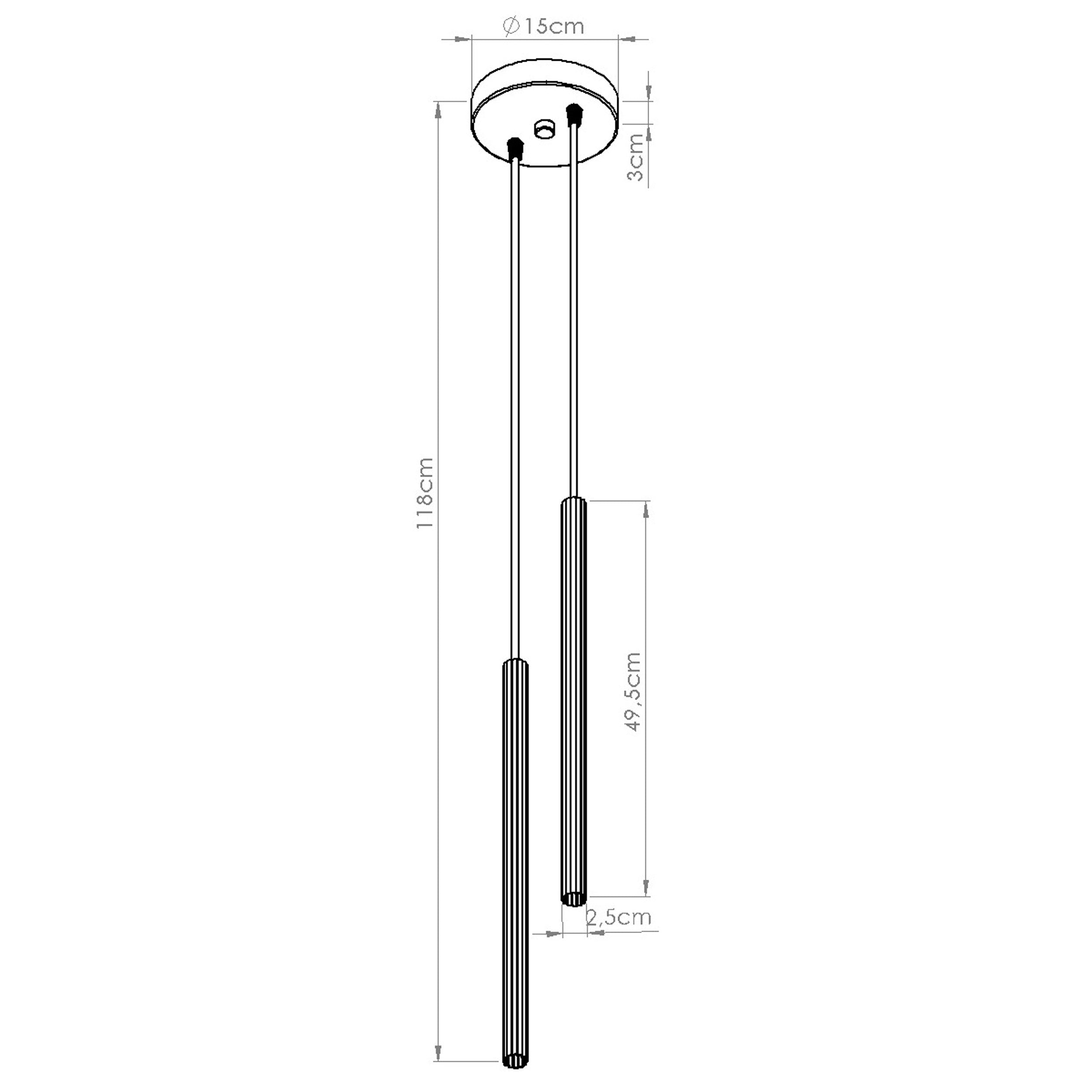 Lampa wisząca Arche x2 biała