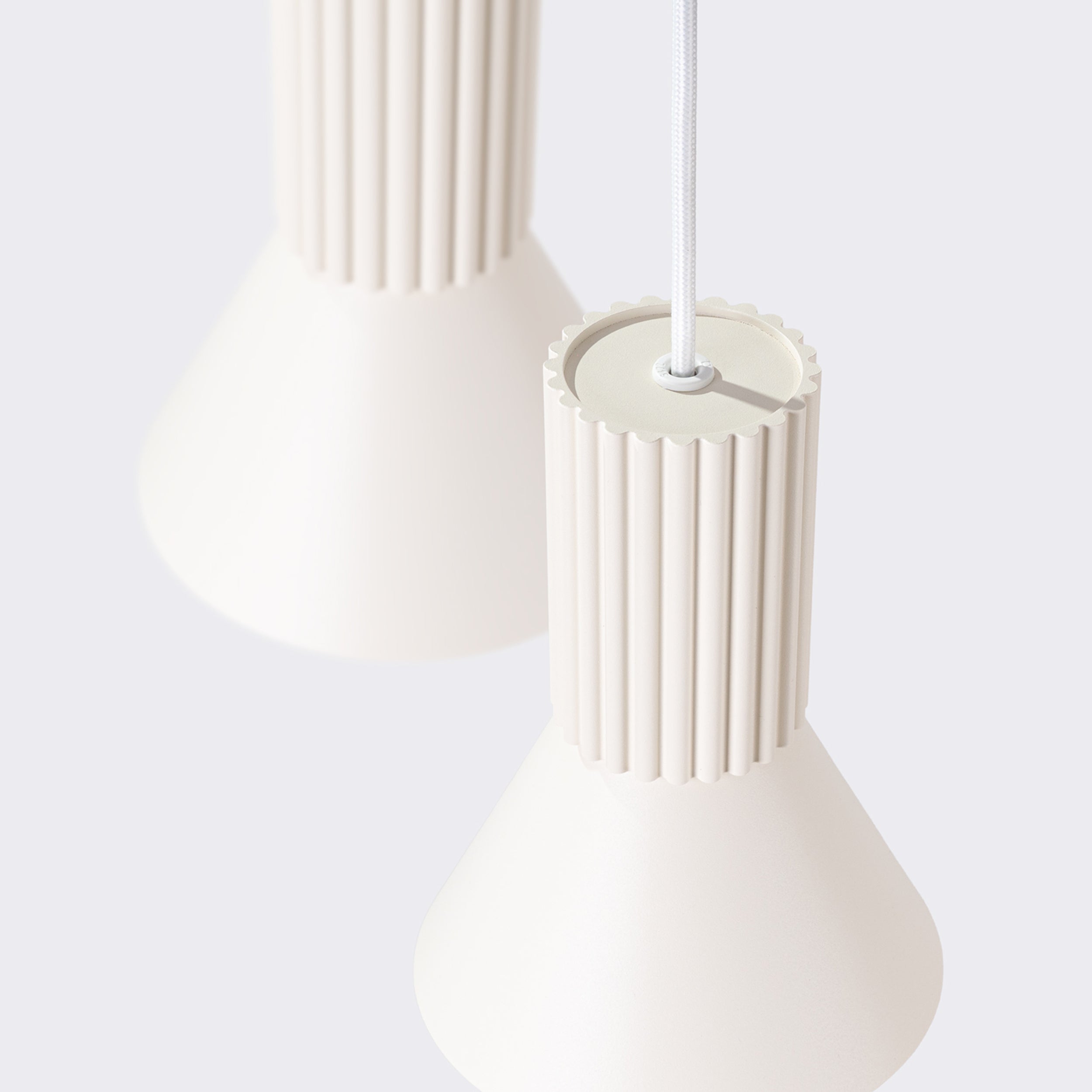 Lampa wisząca Estria x3 beżowa