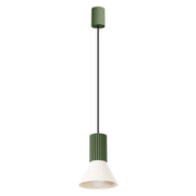 Lampa wisząca Estria x1 beżowa/zielona oliwka