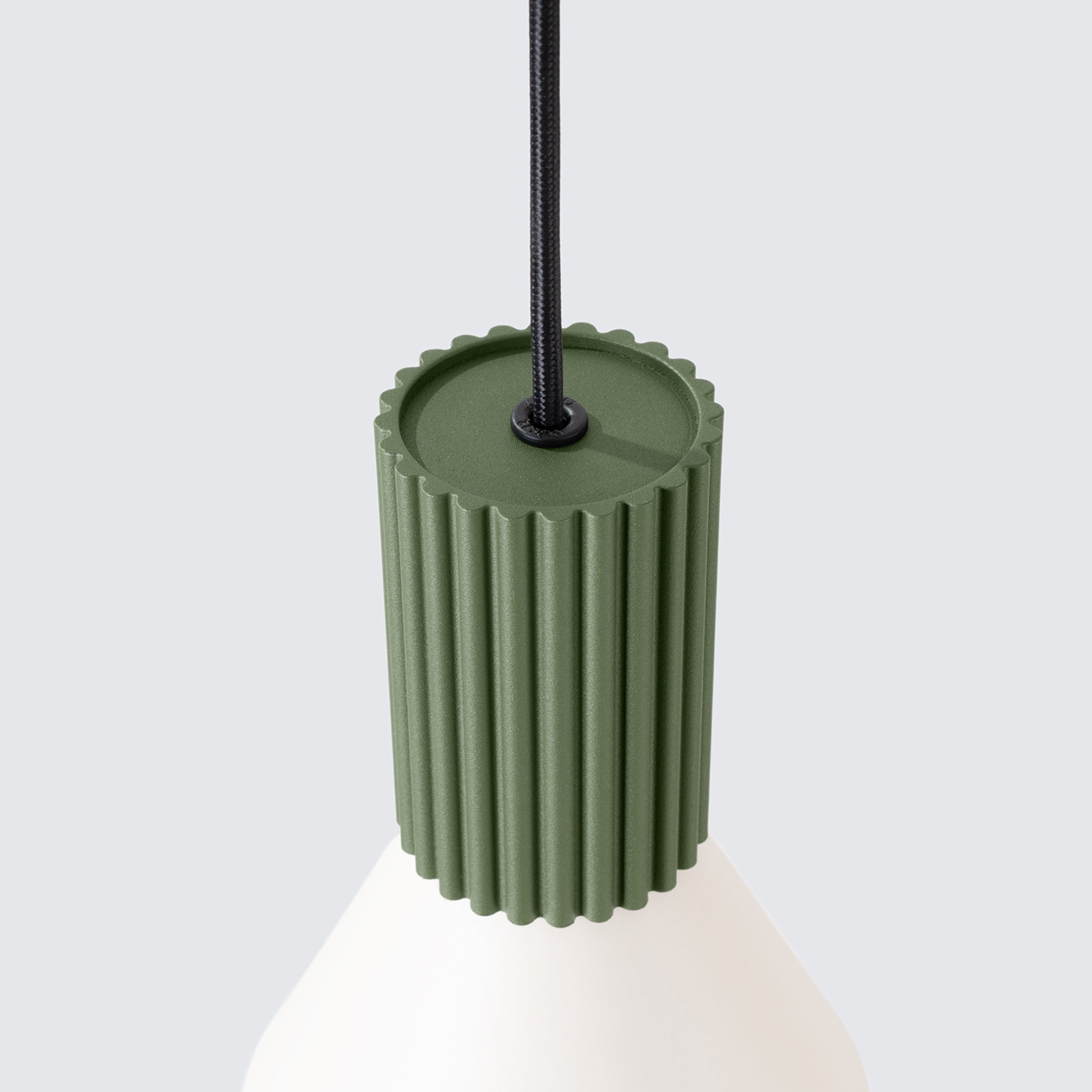 Lampa wisząca Estria x1 beżowa/zielona oliwka