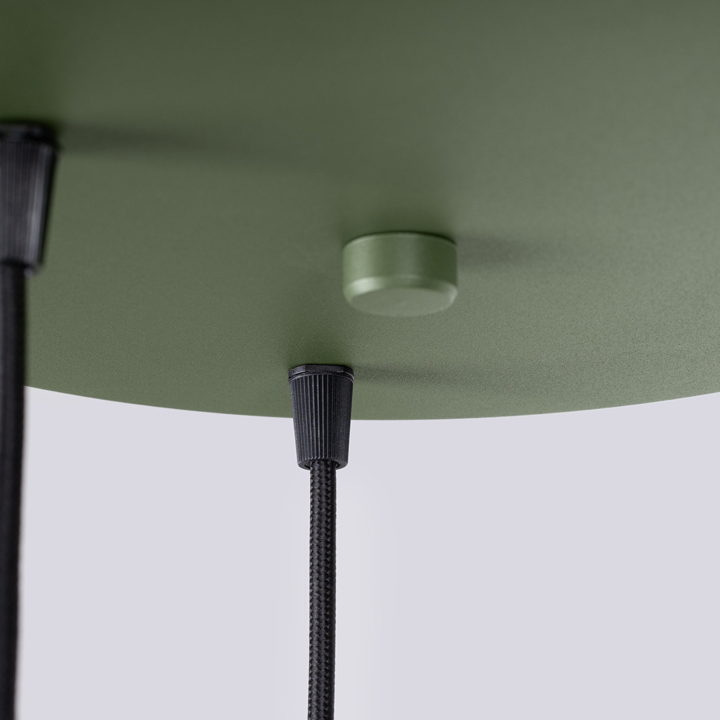 Lampa wisząca Estria x3 beżowa/zielona oliwka