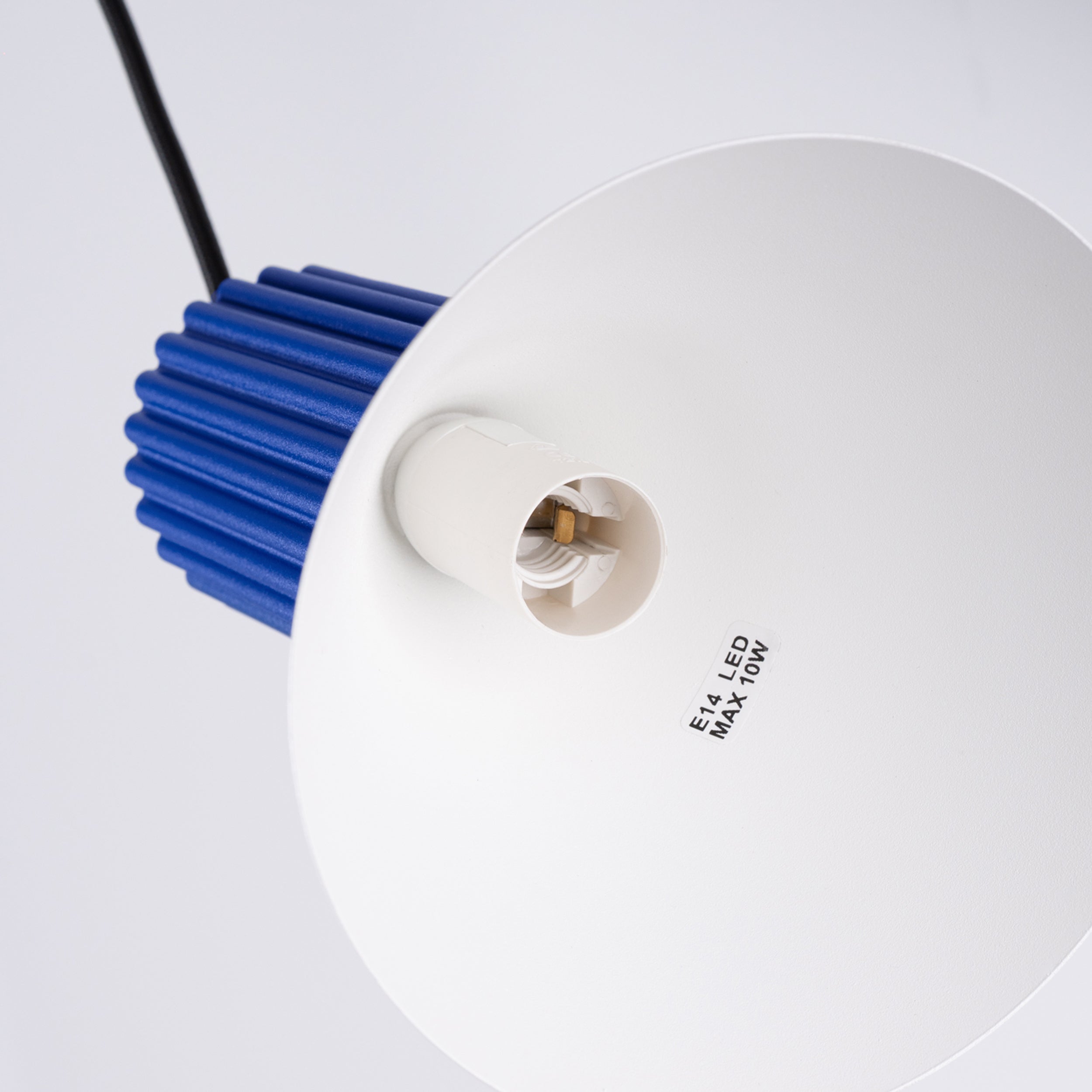 Lampa wisząca Estria x3 biała/ultramaryna