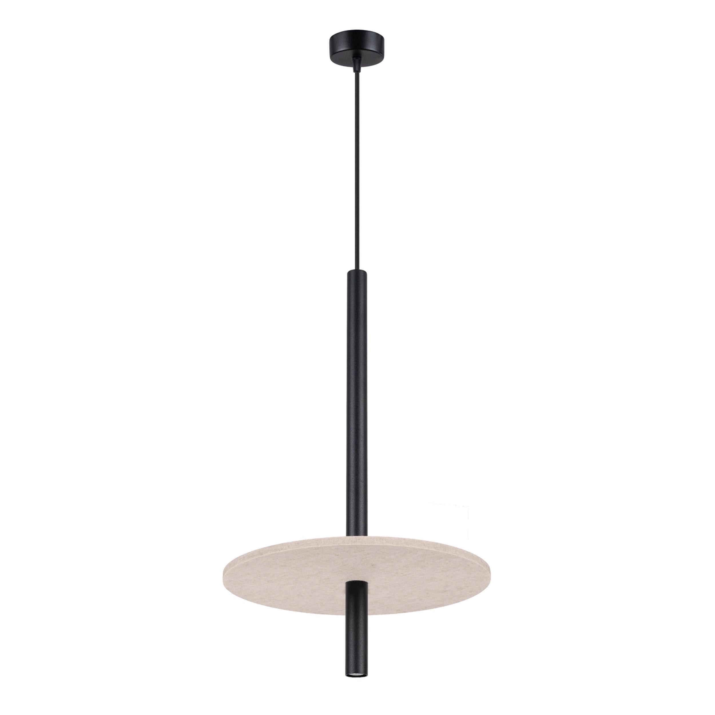 Lampa wisząca Feltro czarna/beżowa