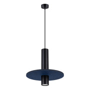 Lampa wisząca Pelta czarna/granatowa