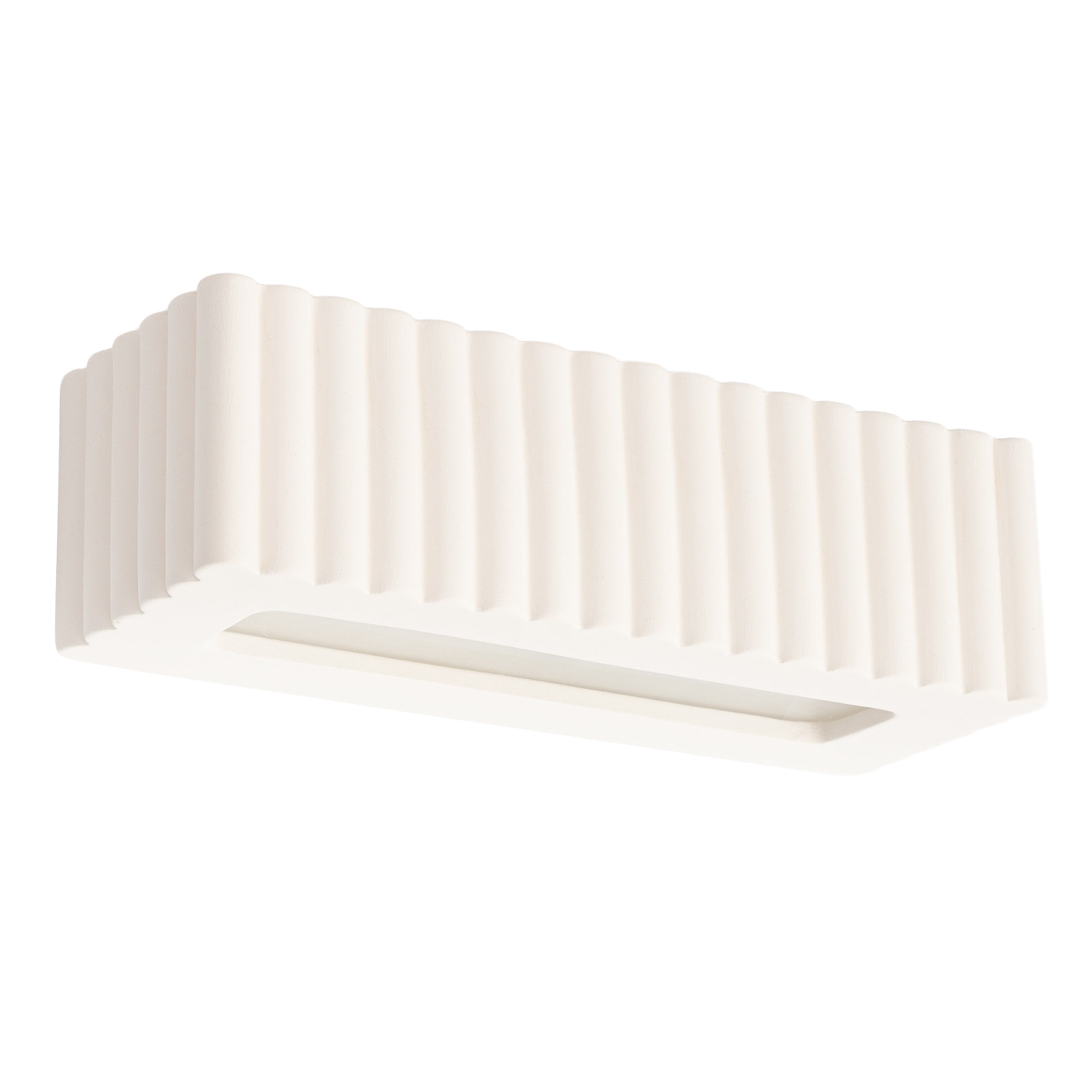 Kinkiet ceramiczny Rigata biały