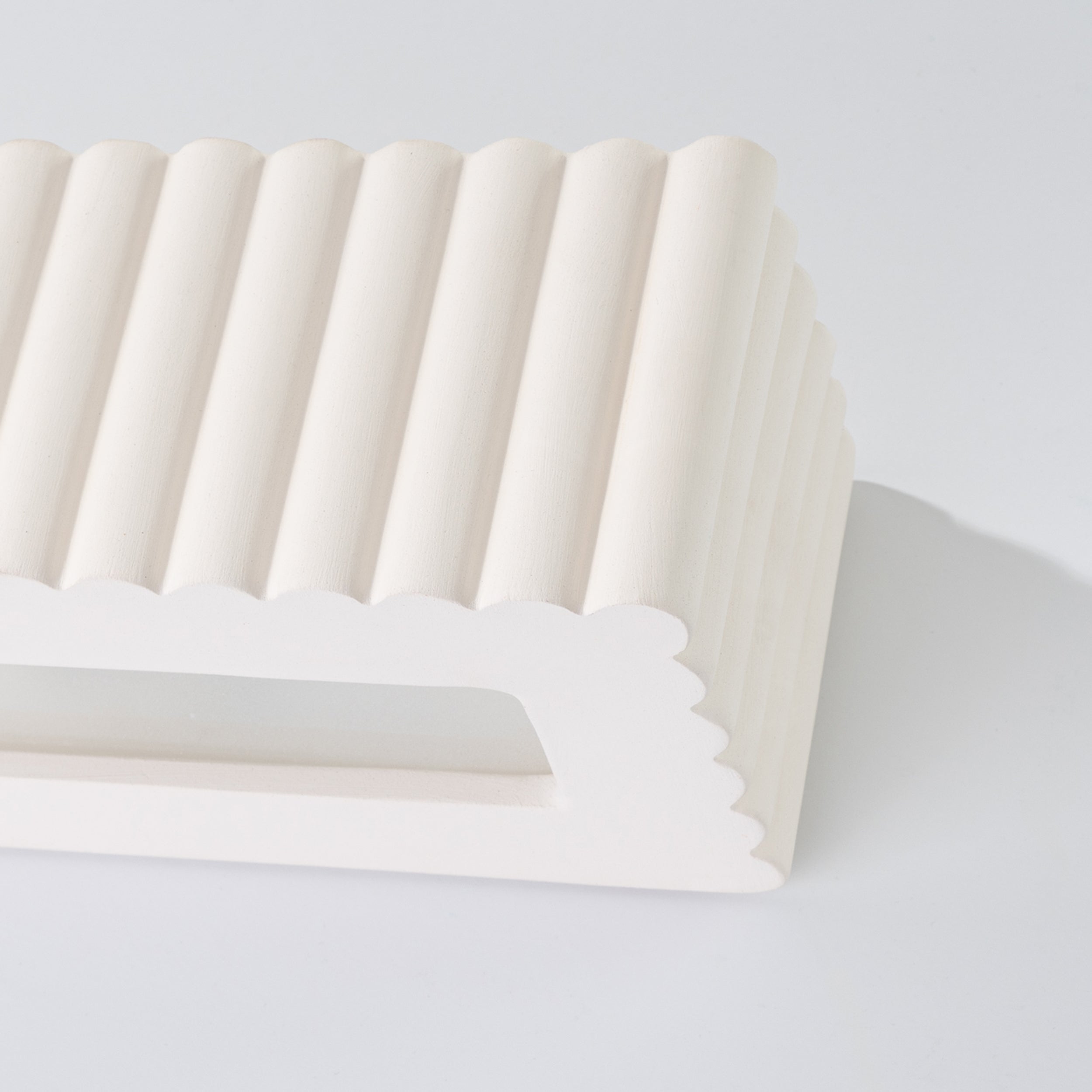 Kinkiet ceramiczny Rigata biały