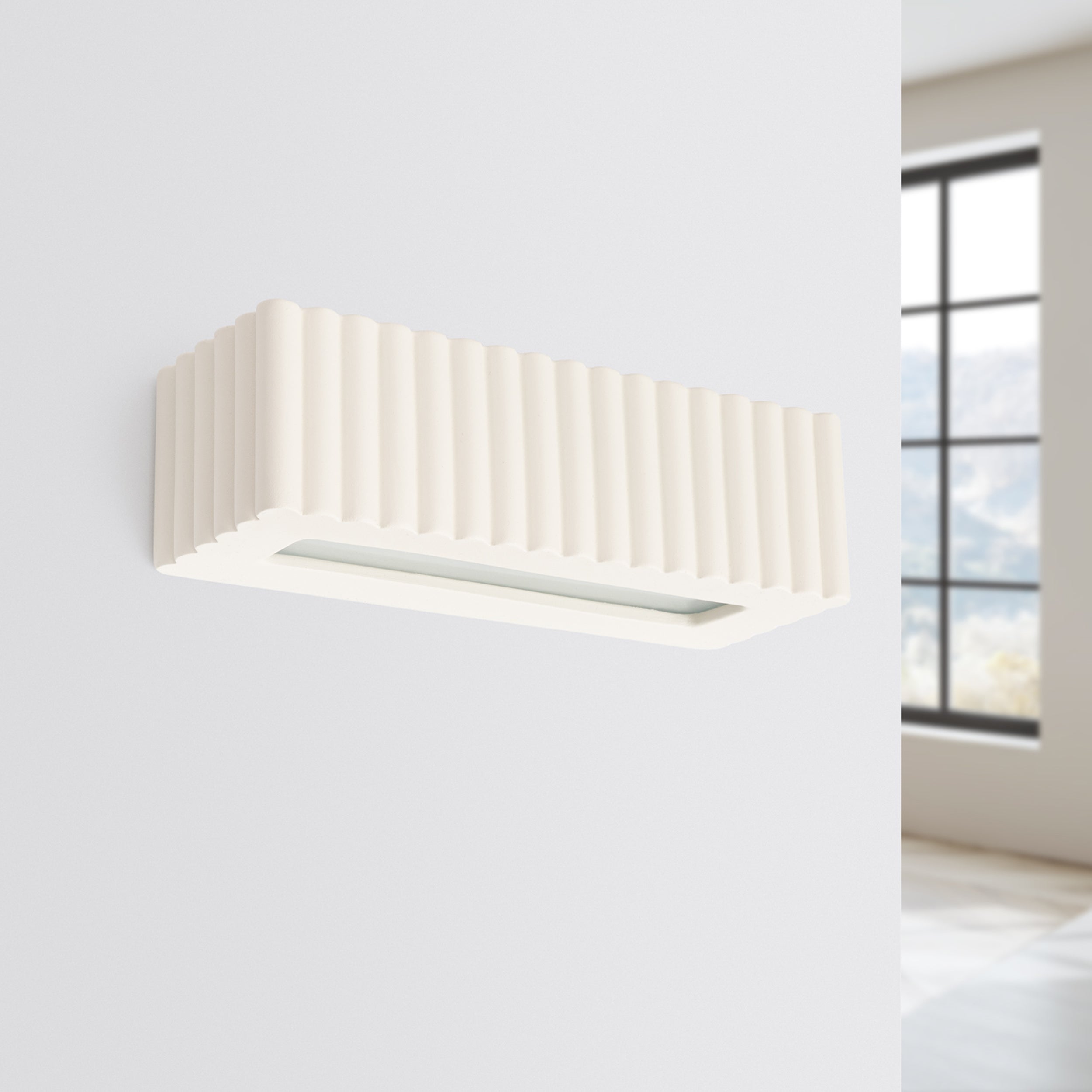 Kinkiet ceramiczny Rigata beżowy