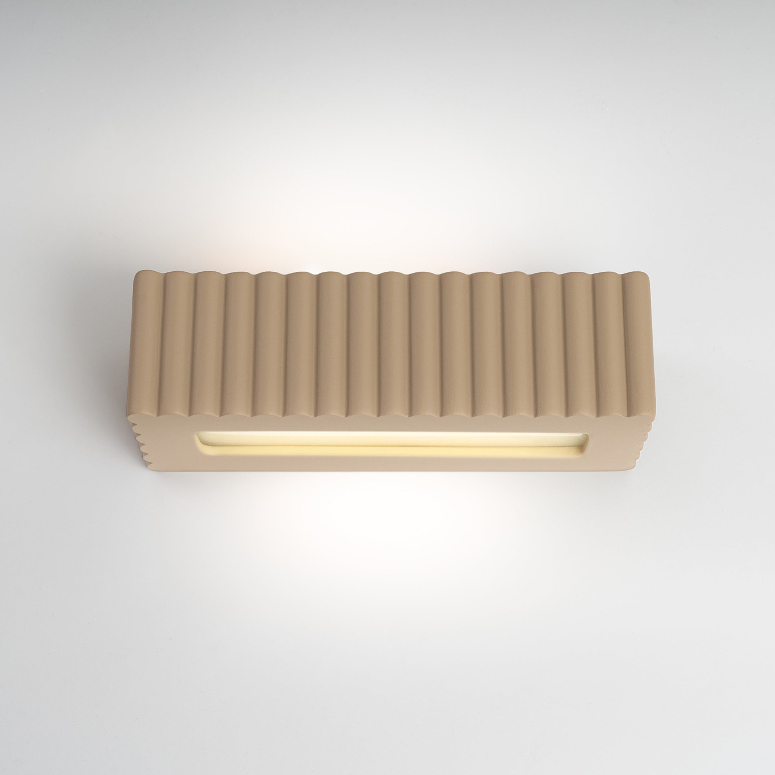 Kinkiet ceramiczny Rigata taupe
